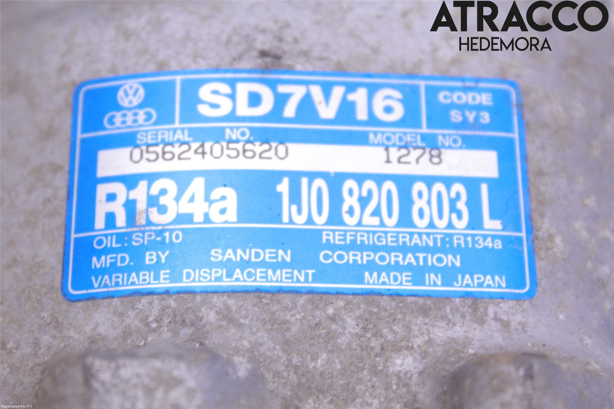 Volkswagen VW BEETLE 98-10 Varme Ac Kompressor