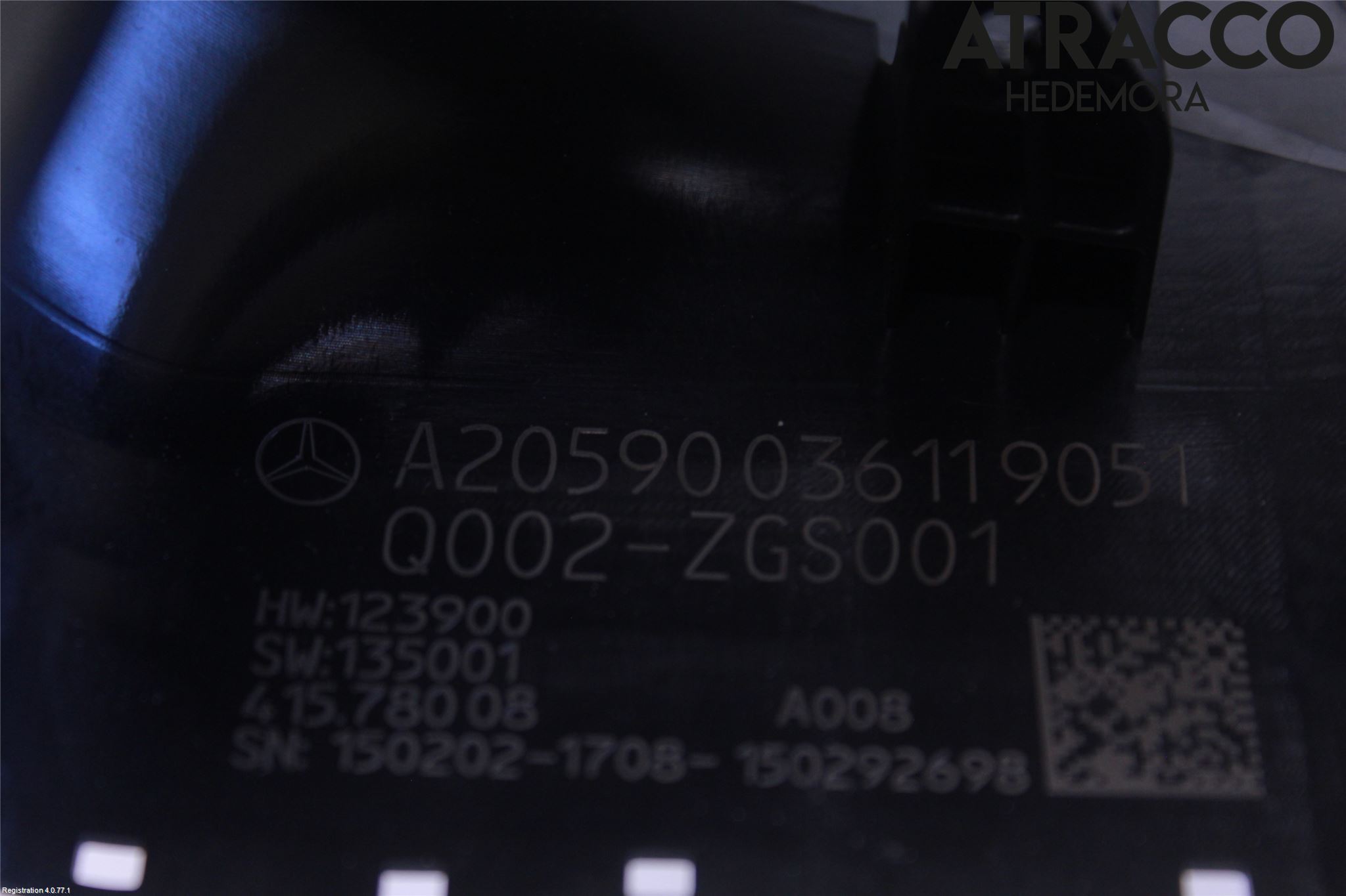 Mercedes-Benz MB C-KLASS (W205) 14-21 Rattdeksel - Deksler
