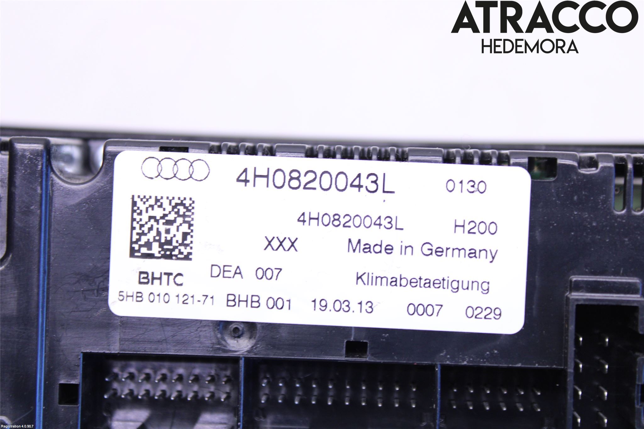Audi A8/S8 4H 10-17 Varme Ac Betjening-Display