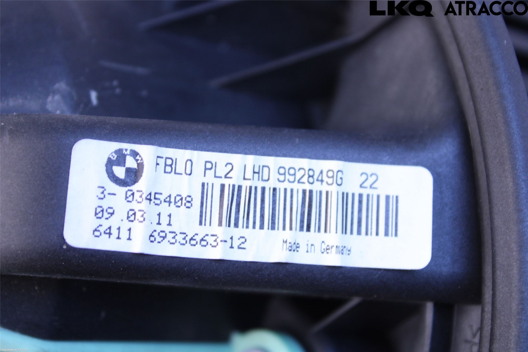 BMW 1 E87/81 5D/3D 03-11 Varmeapparat Viftemotor
