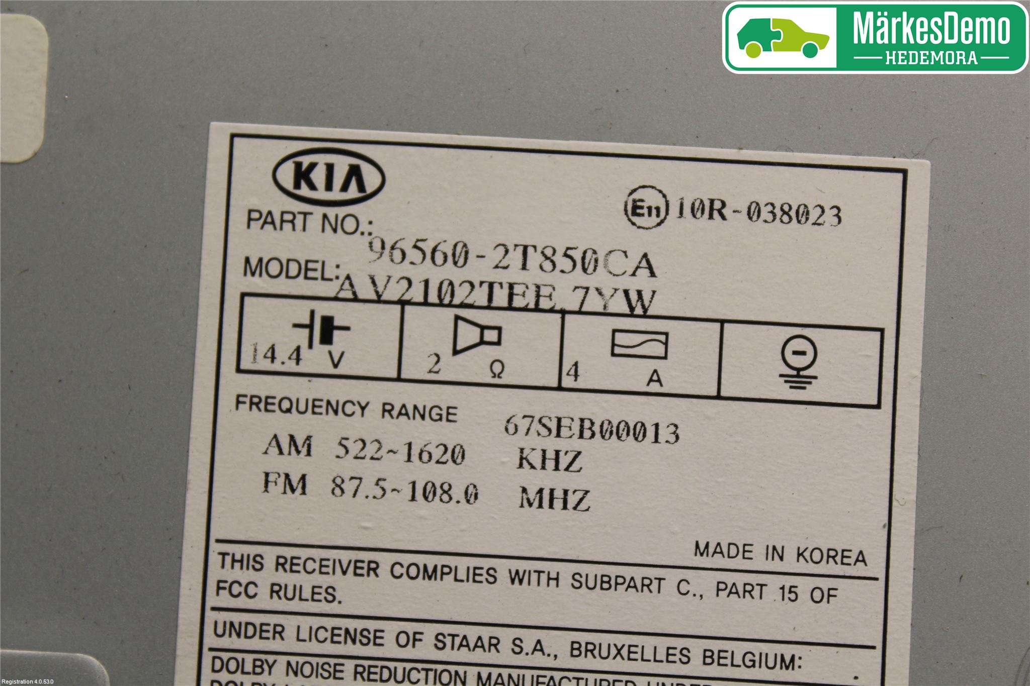 Kia OPTIMA 00-15 Stereo Radio Med Cd
