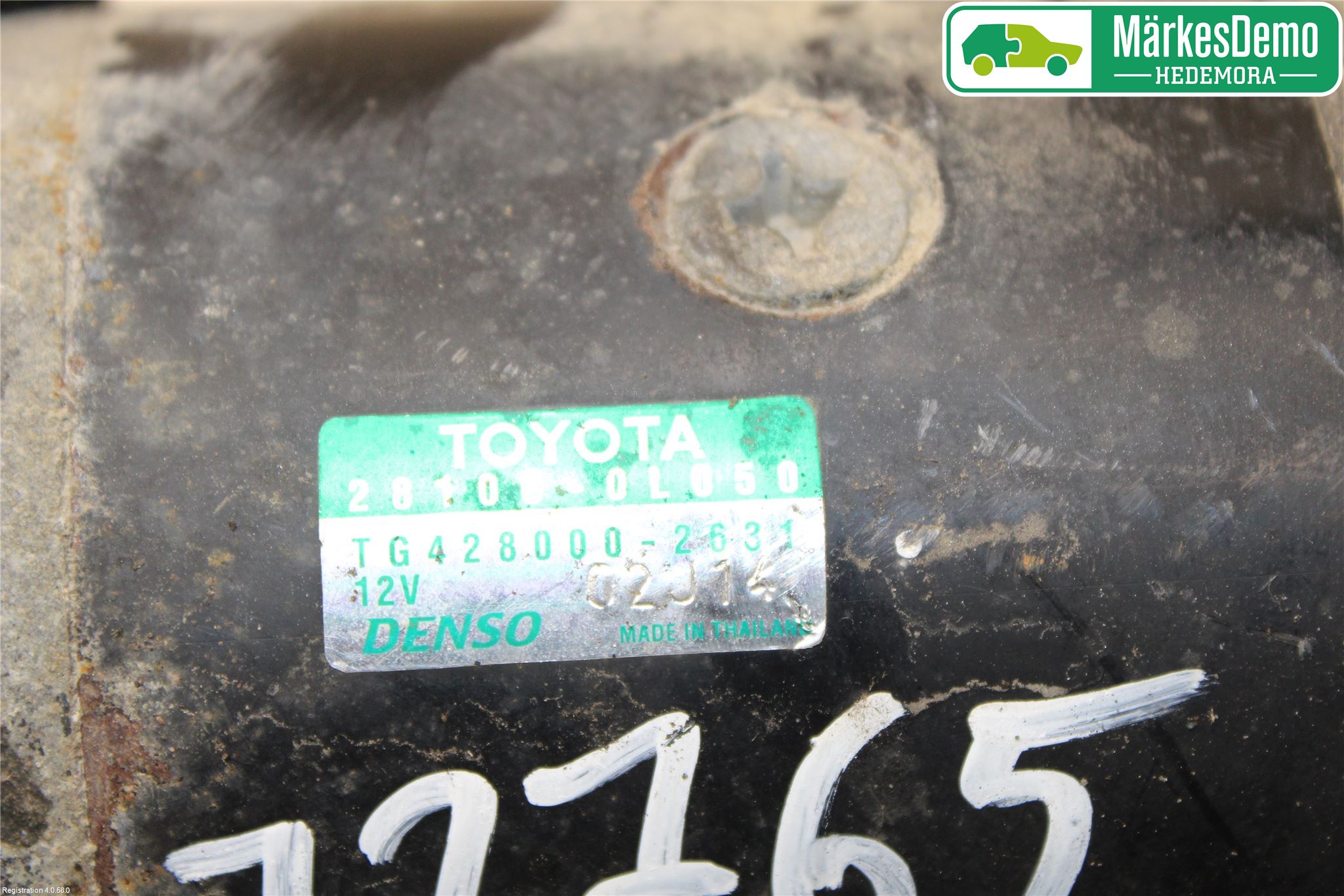 Toyota HILUX 05-16 Startmotor Diesel