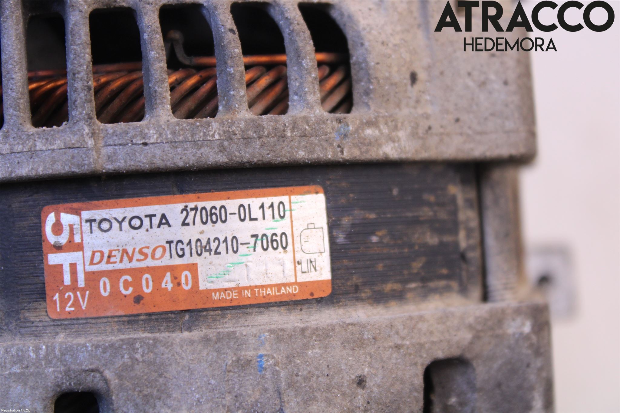 Toyota HILUX 16- Dynamo