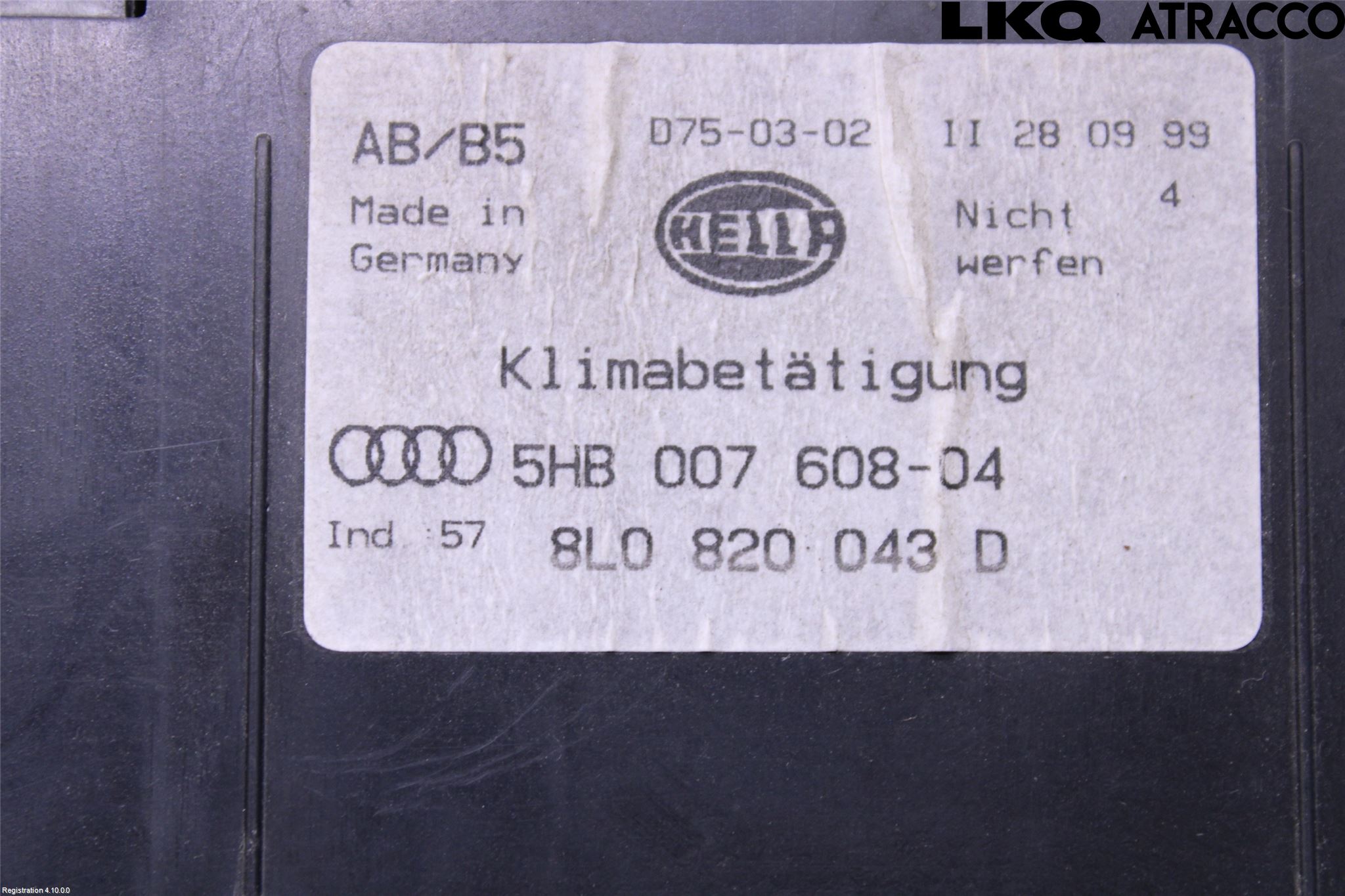 Audi A4/S4 94-99 Varme Ac Betjening-Display