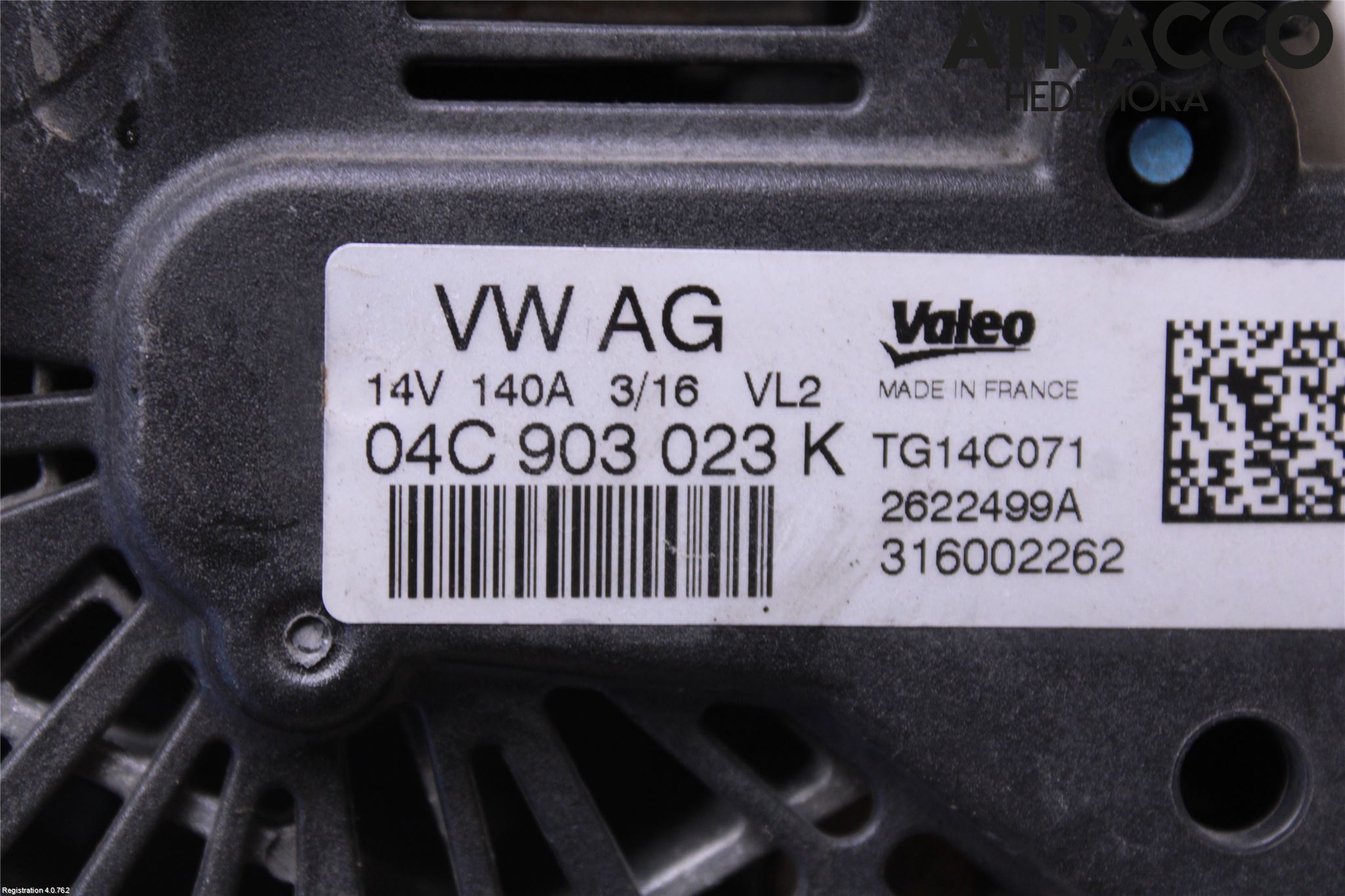 Volkswagen VW TOURAN 16- Dynamo