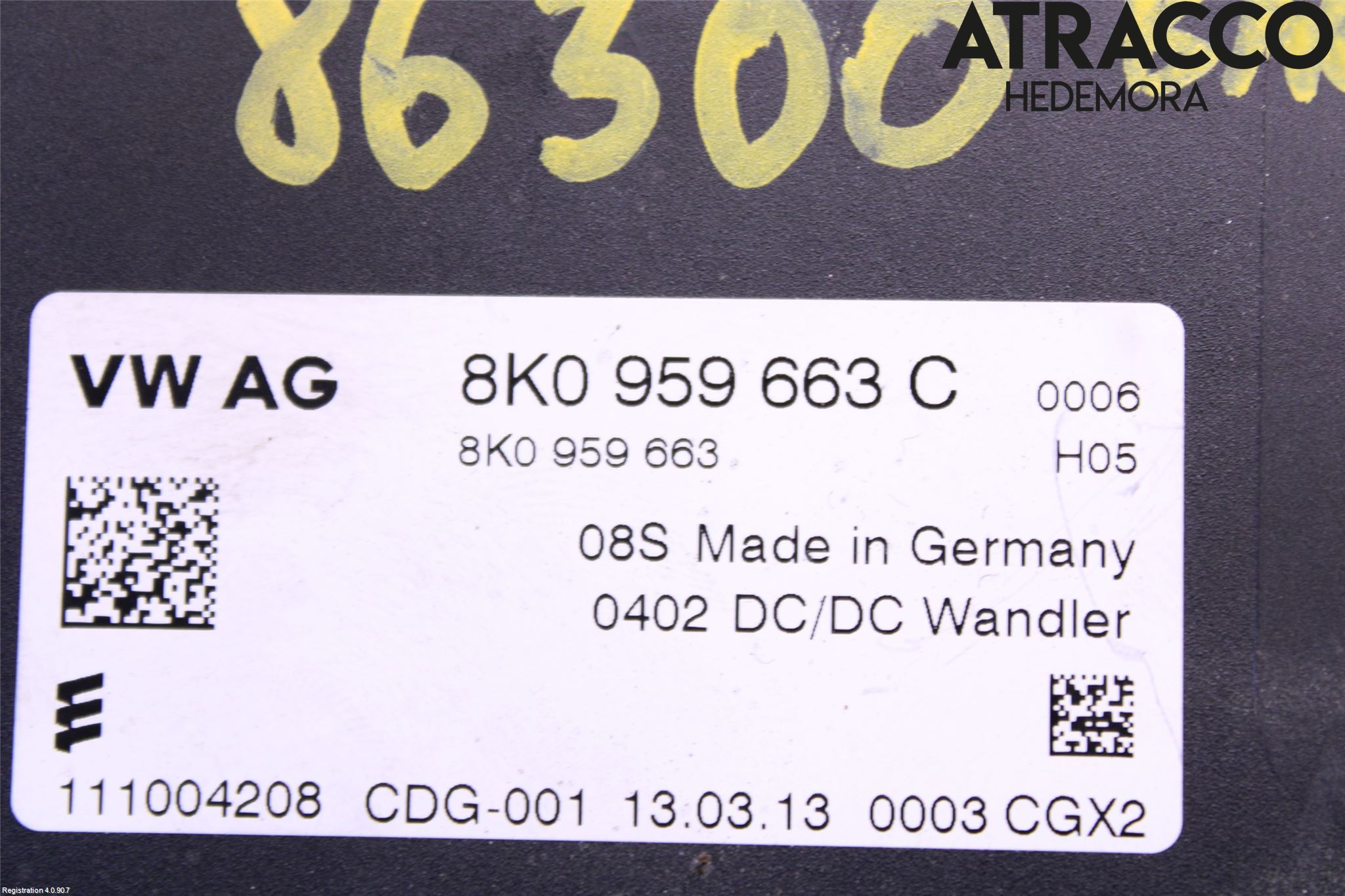 Audi A8/S8 4H 10-17 Styreenhet Øvrig