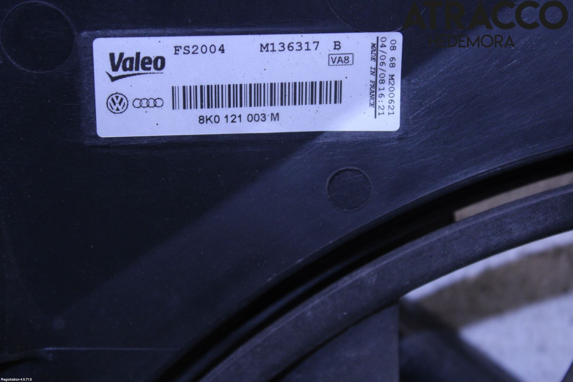 Audi A4/S4 08-11 Kjølevifte Elektrisk
