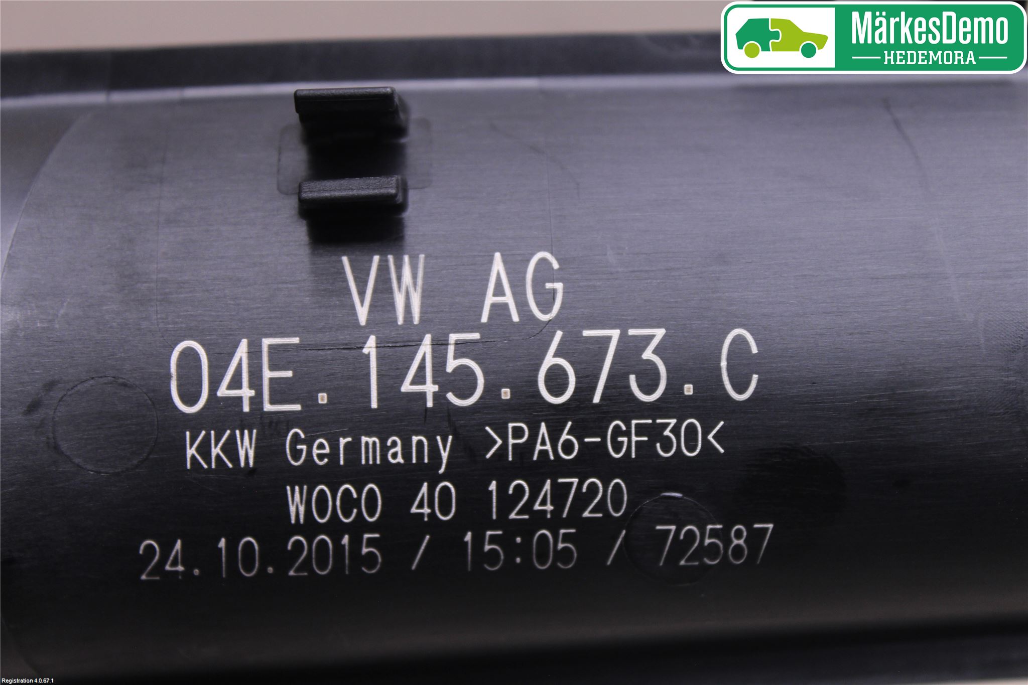 Volkswagen VW POLO 10-17 Intercooler Rør-Slange
