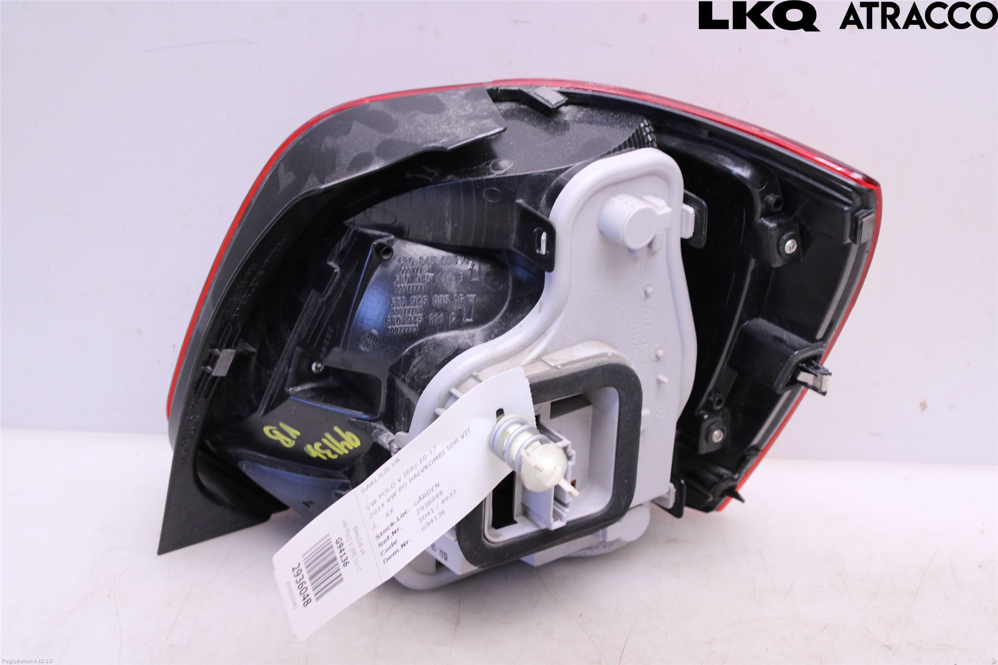 Volkswagen VW POLO 10-17 Baklykt Venstre