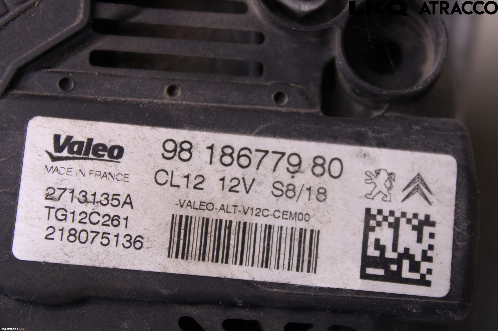 Citroen C4 CACTUS 14-20 Dynamo