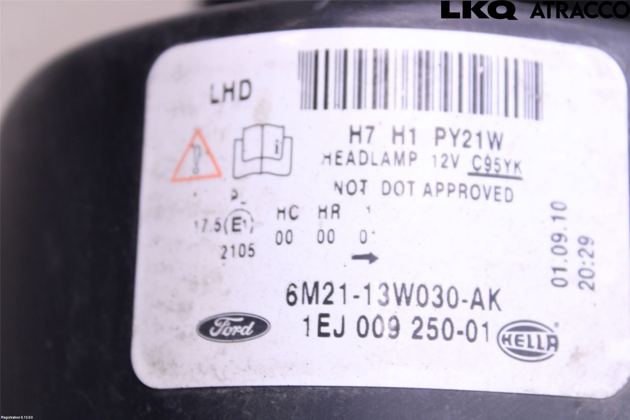 Ford S-MAX 06-15 Frontlykt Venstre