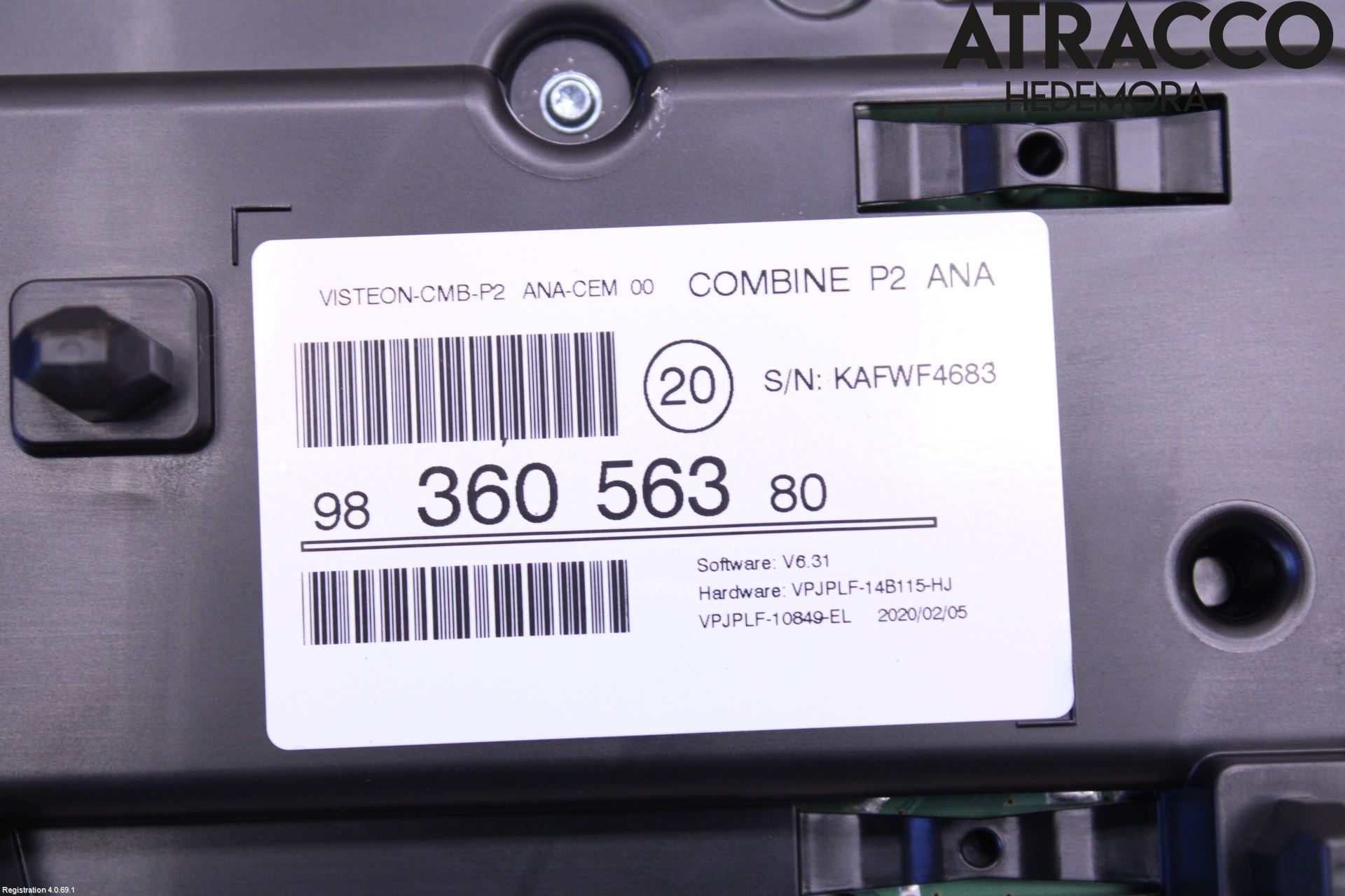 Peugeot 208/E-208 20- Instr Kombinert