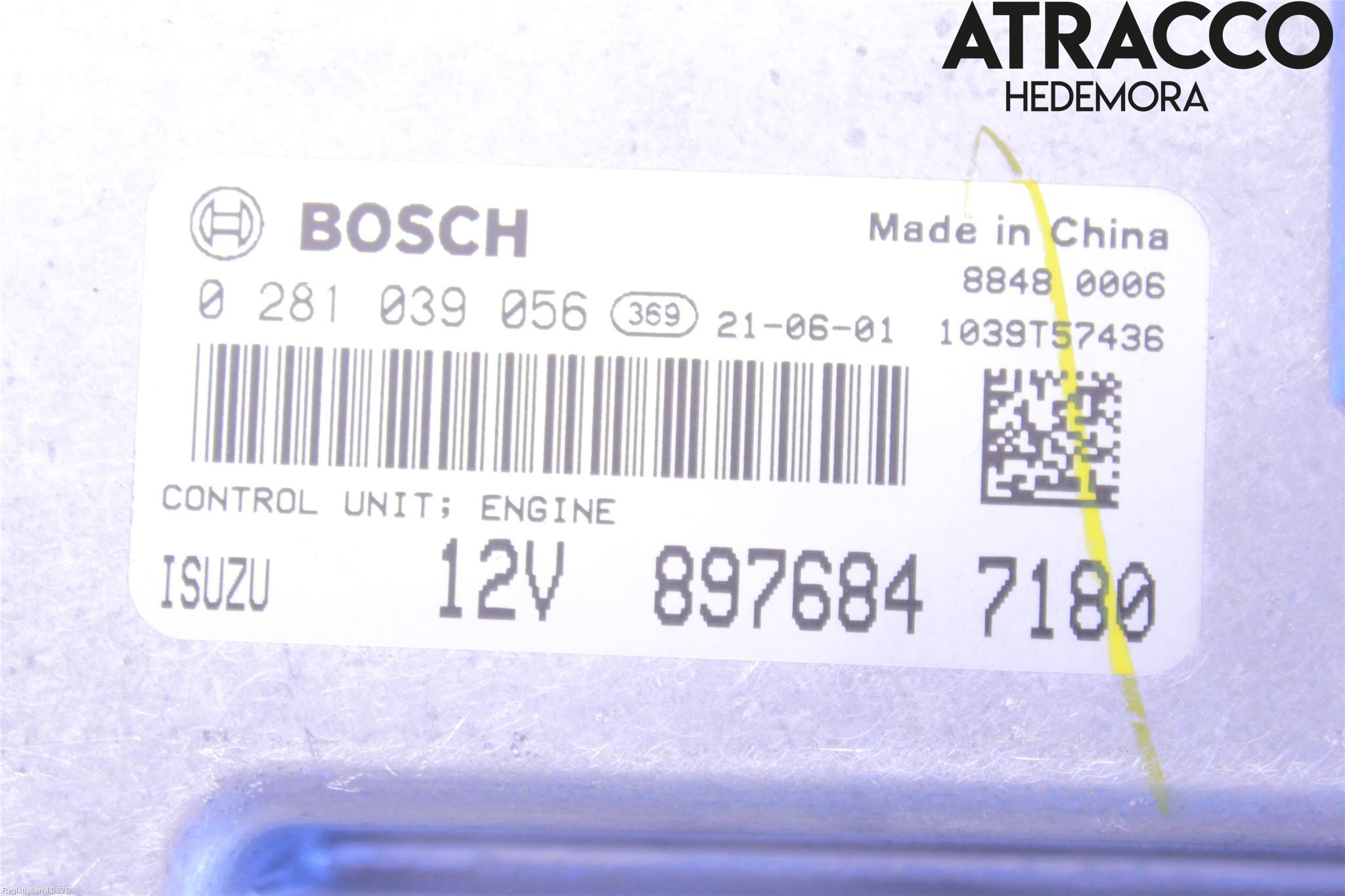 Isuzu D-MAX Styreenhet Dieselpumpe