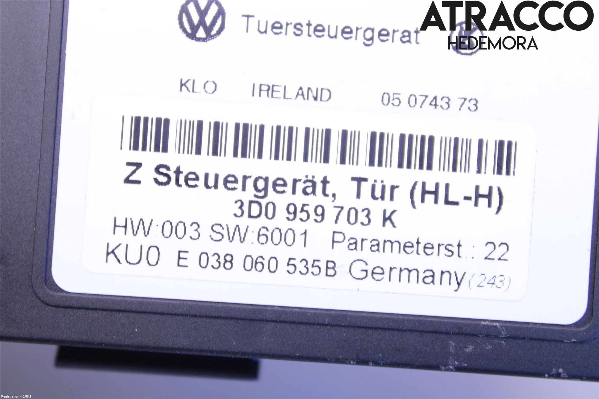 Volkswagen VW PHAETON Vindusheismotor