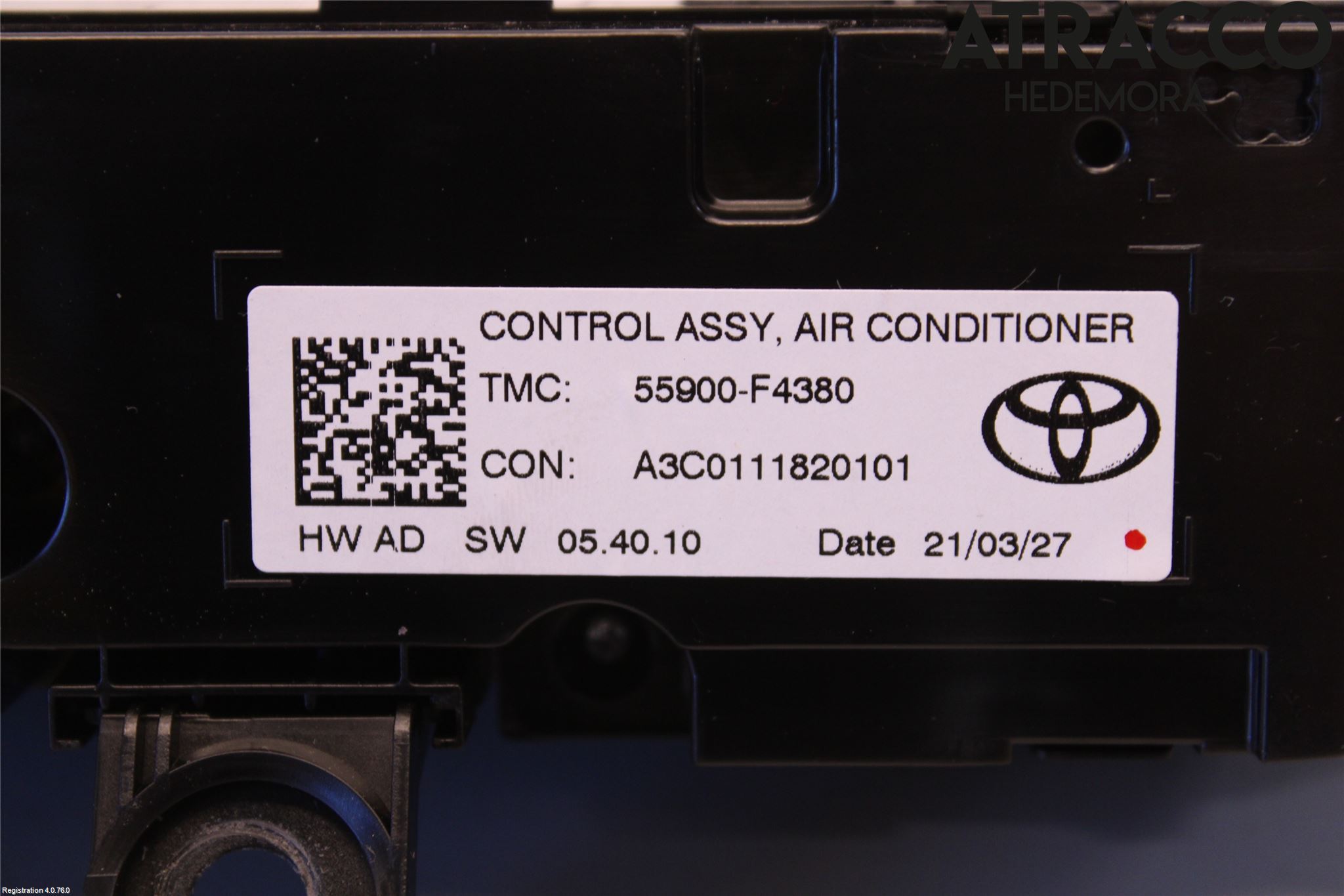 Toyota C-HR 16-23 Varme Ac Betjening-Display