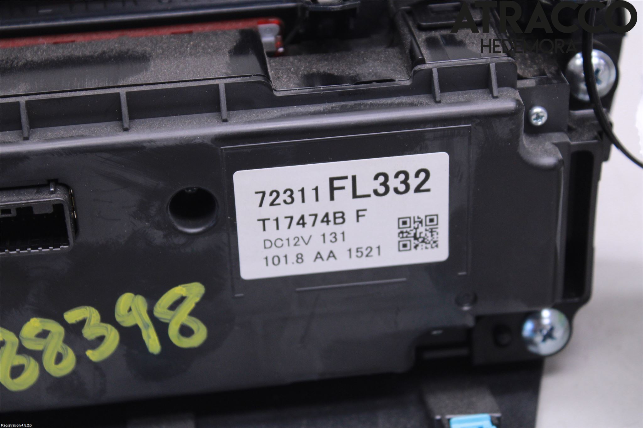 Subaru XV 18-22 Varme Ac Betjening-Display