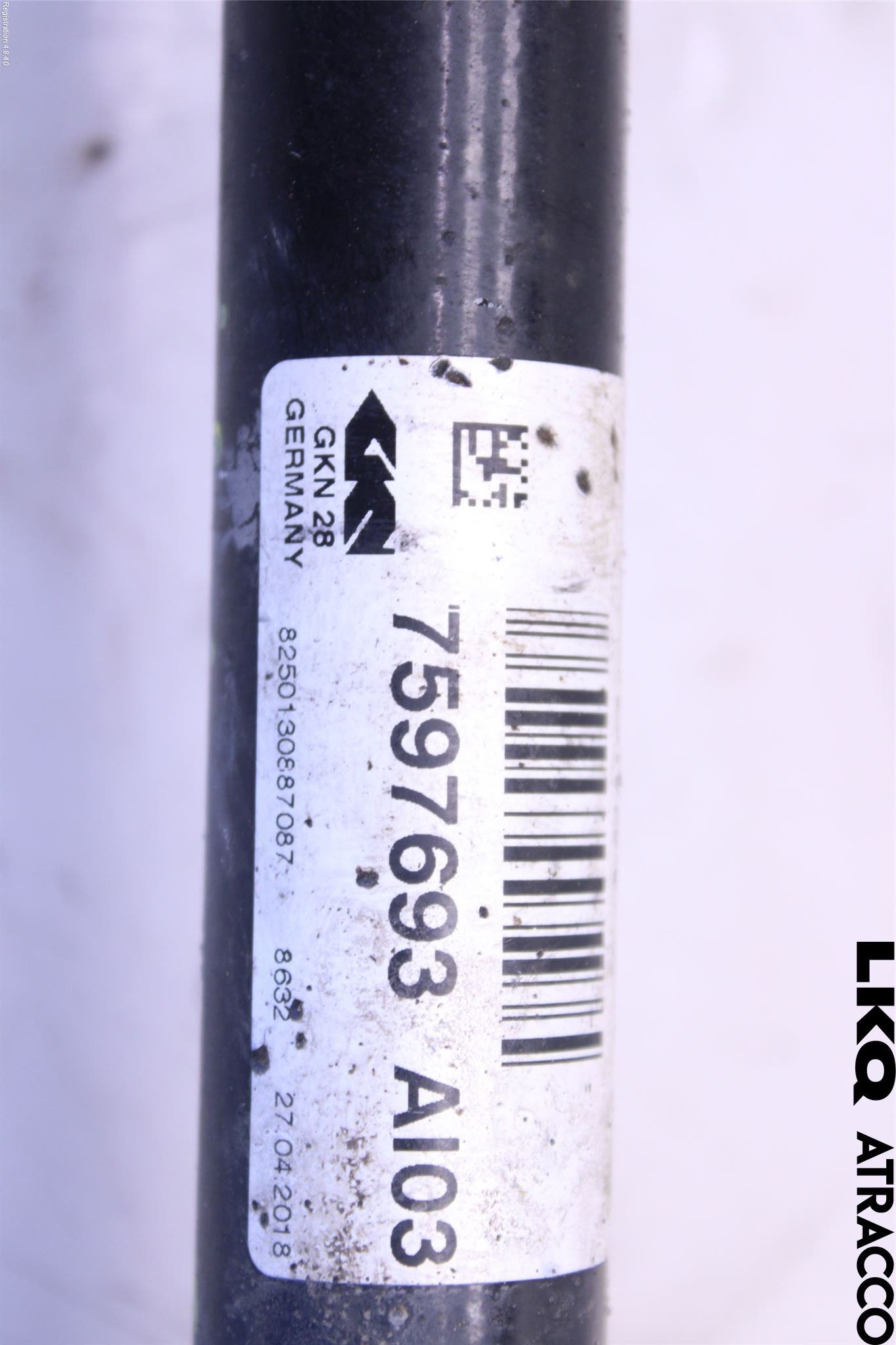 BMW 3 F30/F31/F80 12-19 Drivaksel Foran Kompl Venstre
