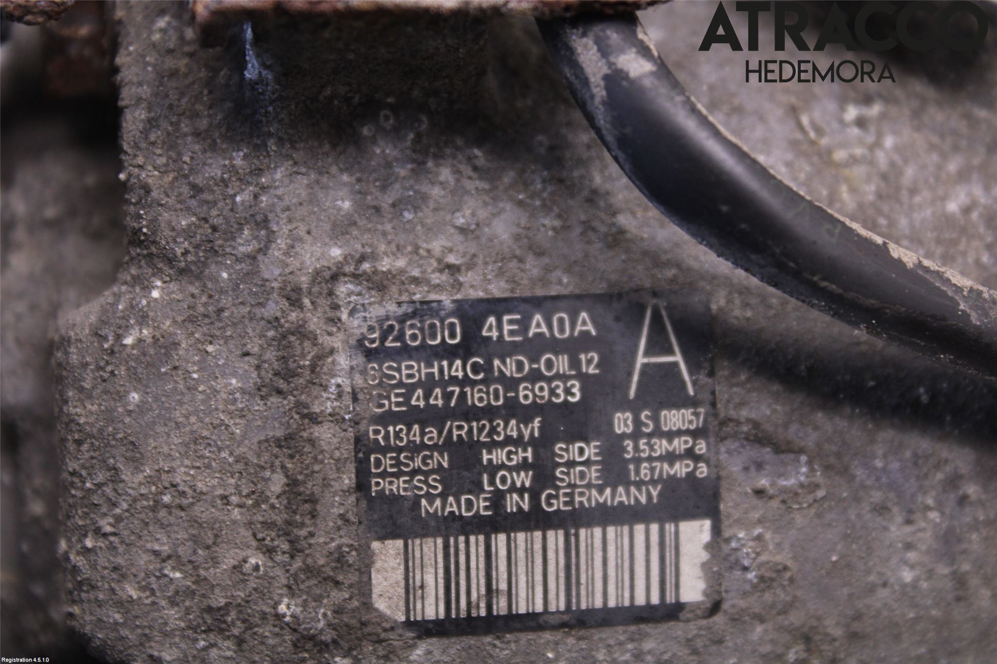 Nissan QASHQAI 14-17 Varme Ac Kompressor