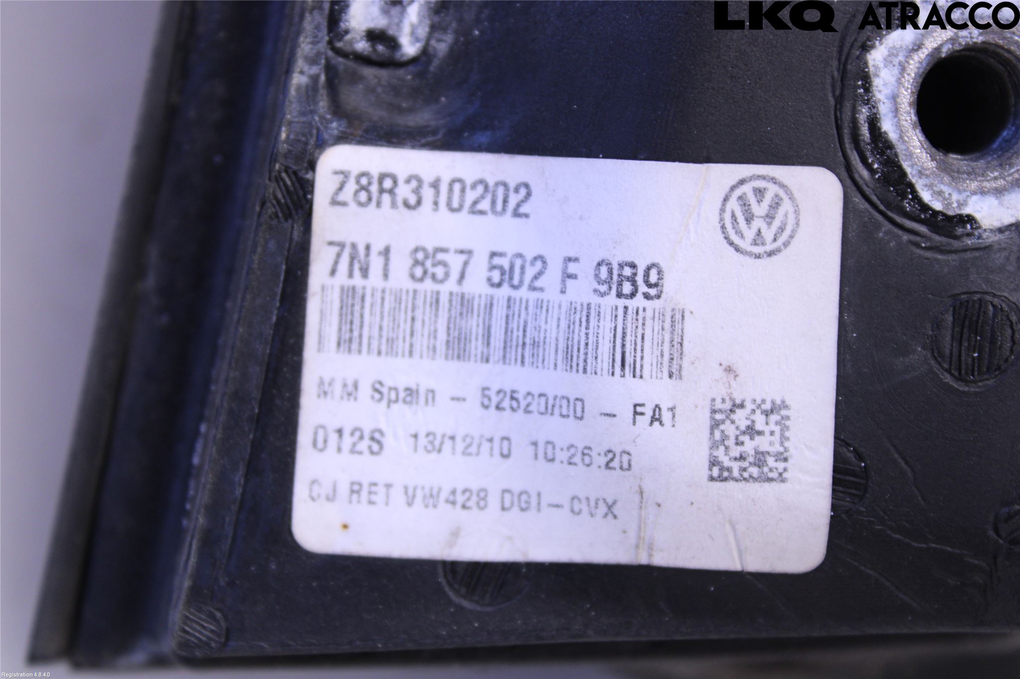 Volkswagen VW SHARAN 11- Speil H M-El Justering