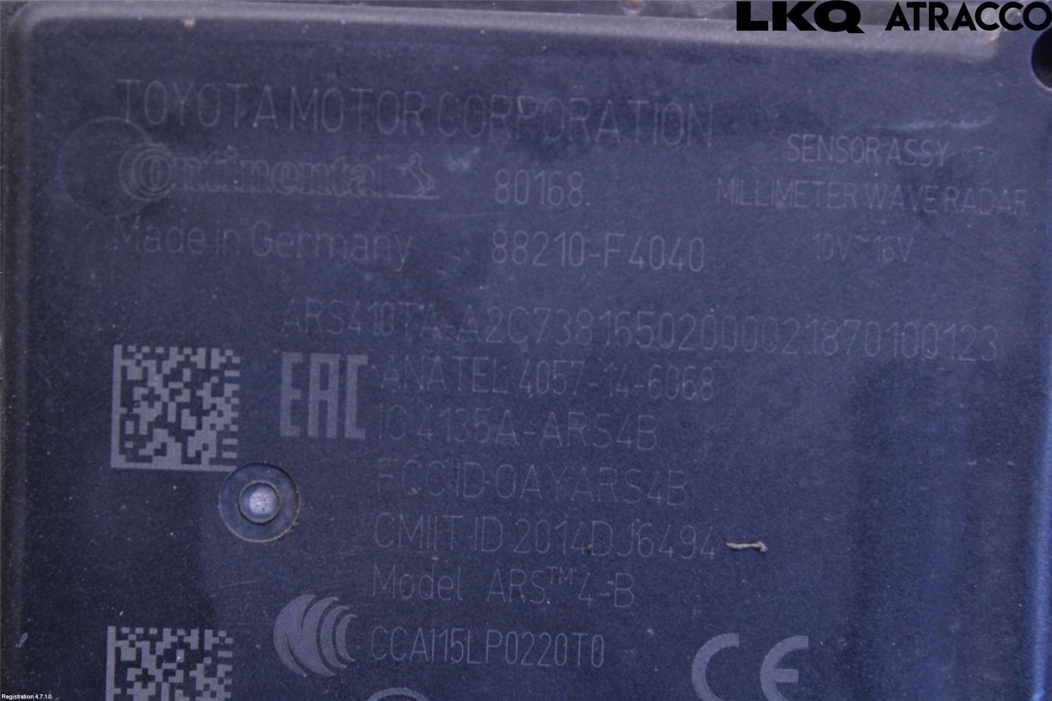 Toyota C-HR 16-23 Sensor Fartsbegrensning