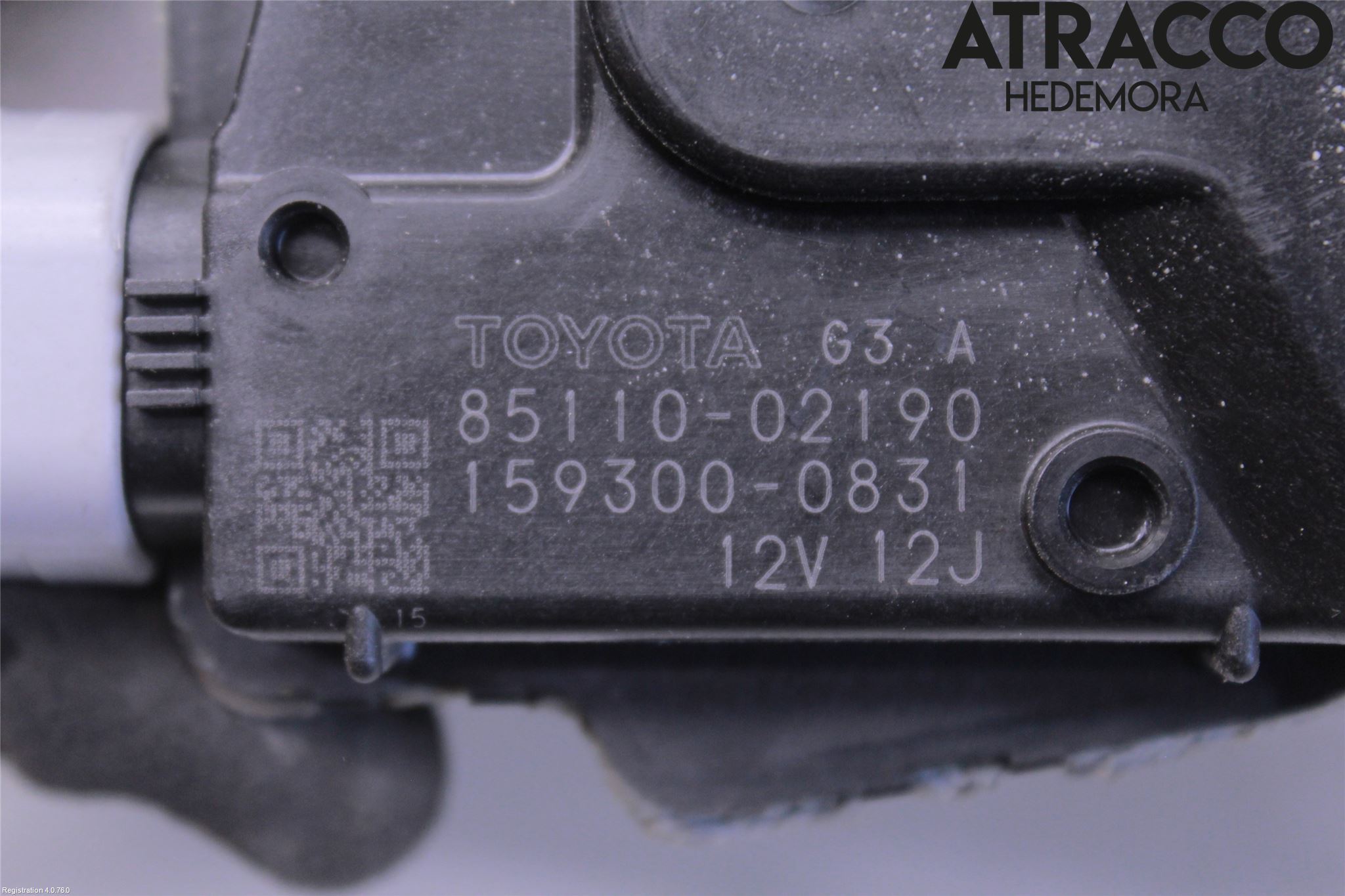 Toyota AURIS 07-09 Viskermotor Frontrute