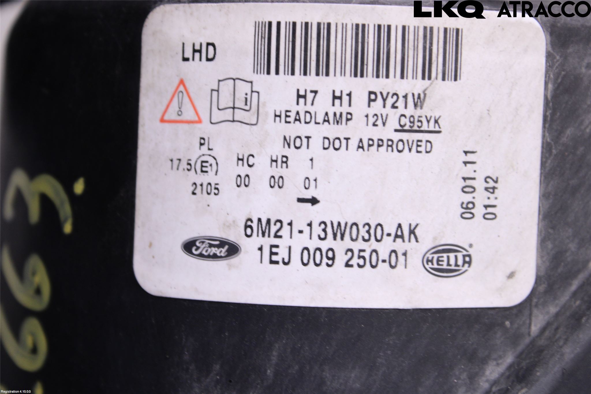 Ford GALAXY 06-15 Frontlykt Venstre