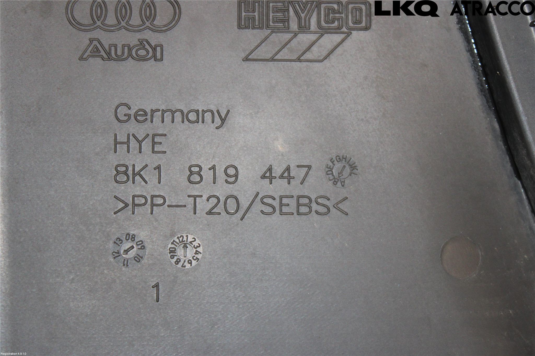 Audi A5 07-16 Visker Deksel-Grill-Under Frr