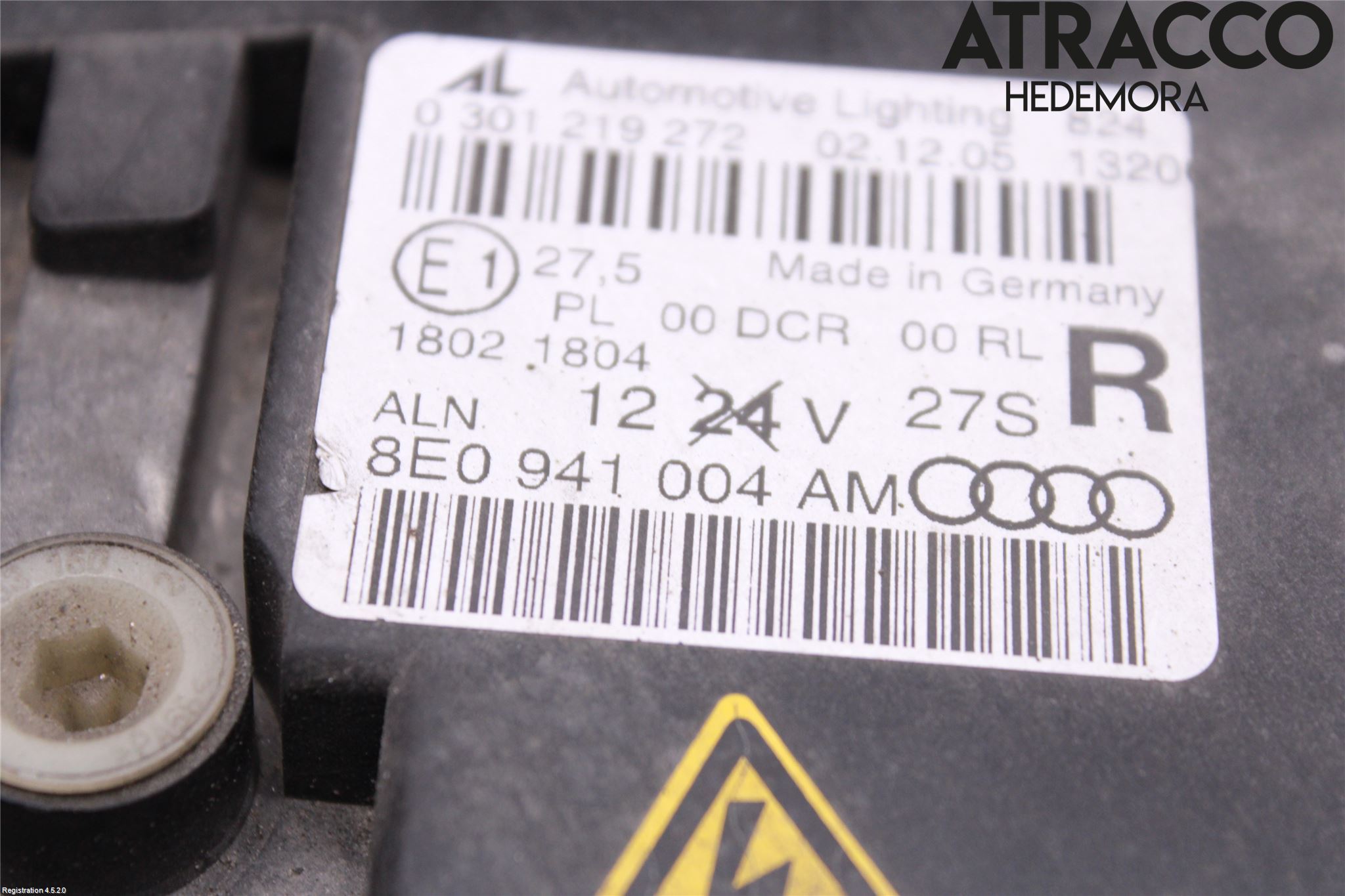 Audi A4/S4 05-07 Frontlykt Høyre