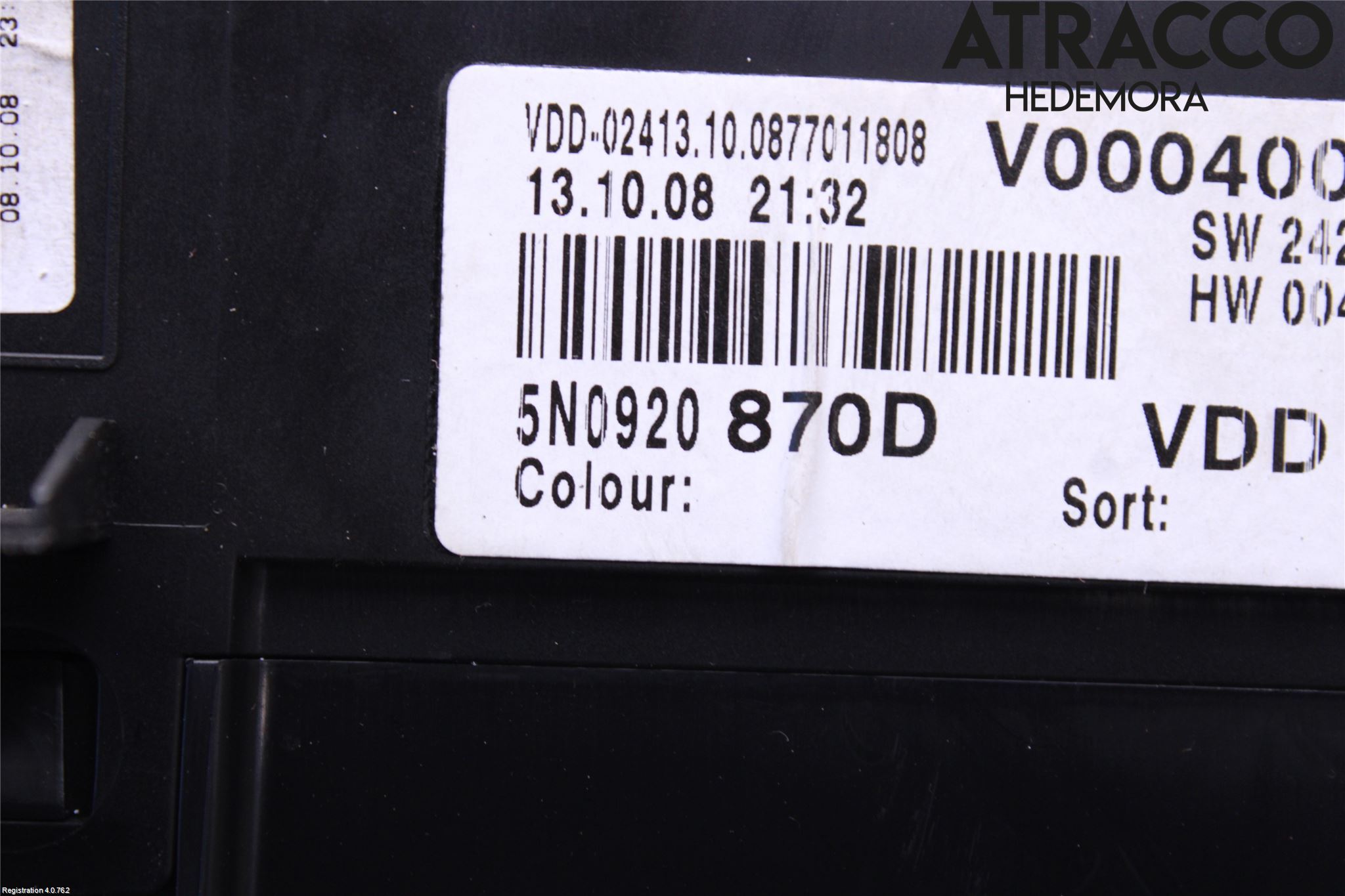 Volkswagen VW TIGUAN 07-16 Instr Kombinert