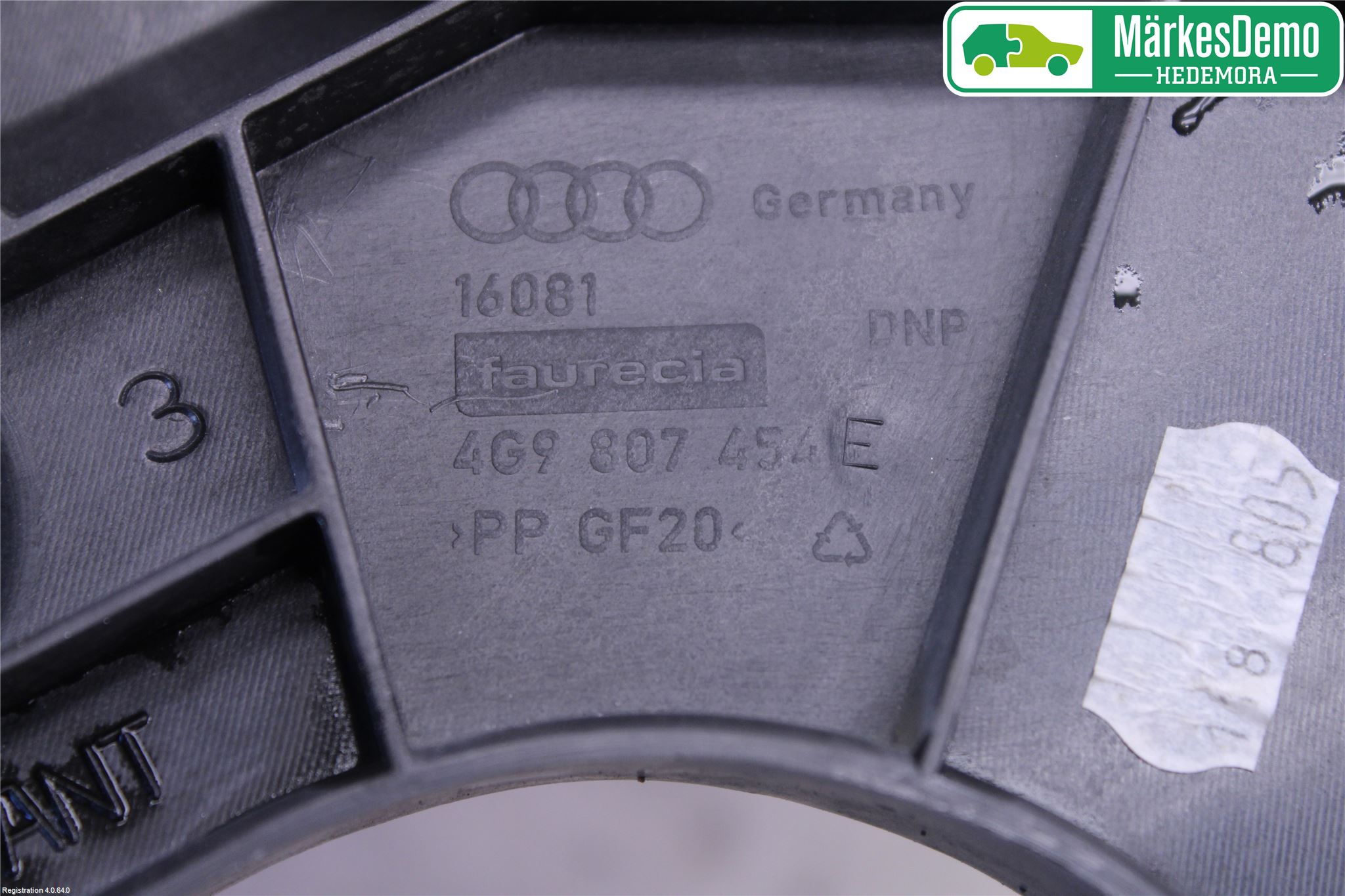 Audi A6/S6 4G 11-18 Støtfangerfeste Bak Høyre