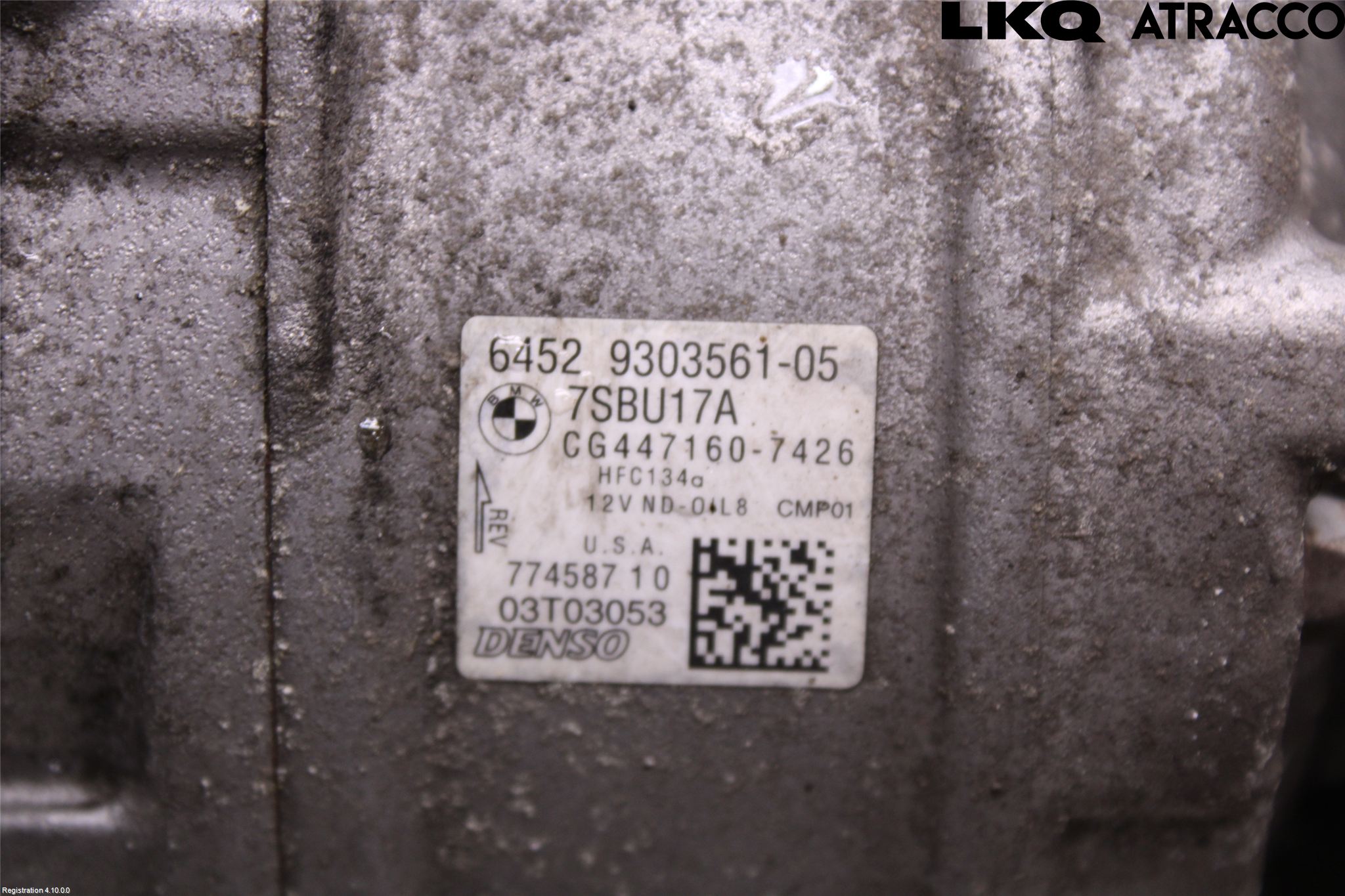 BMW X6 F16 14-19 Varme Ac Kompressor