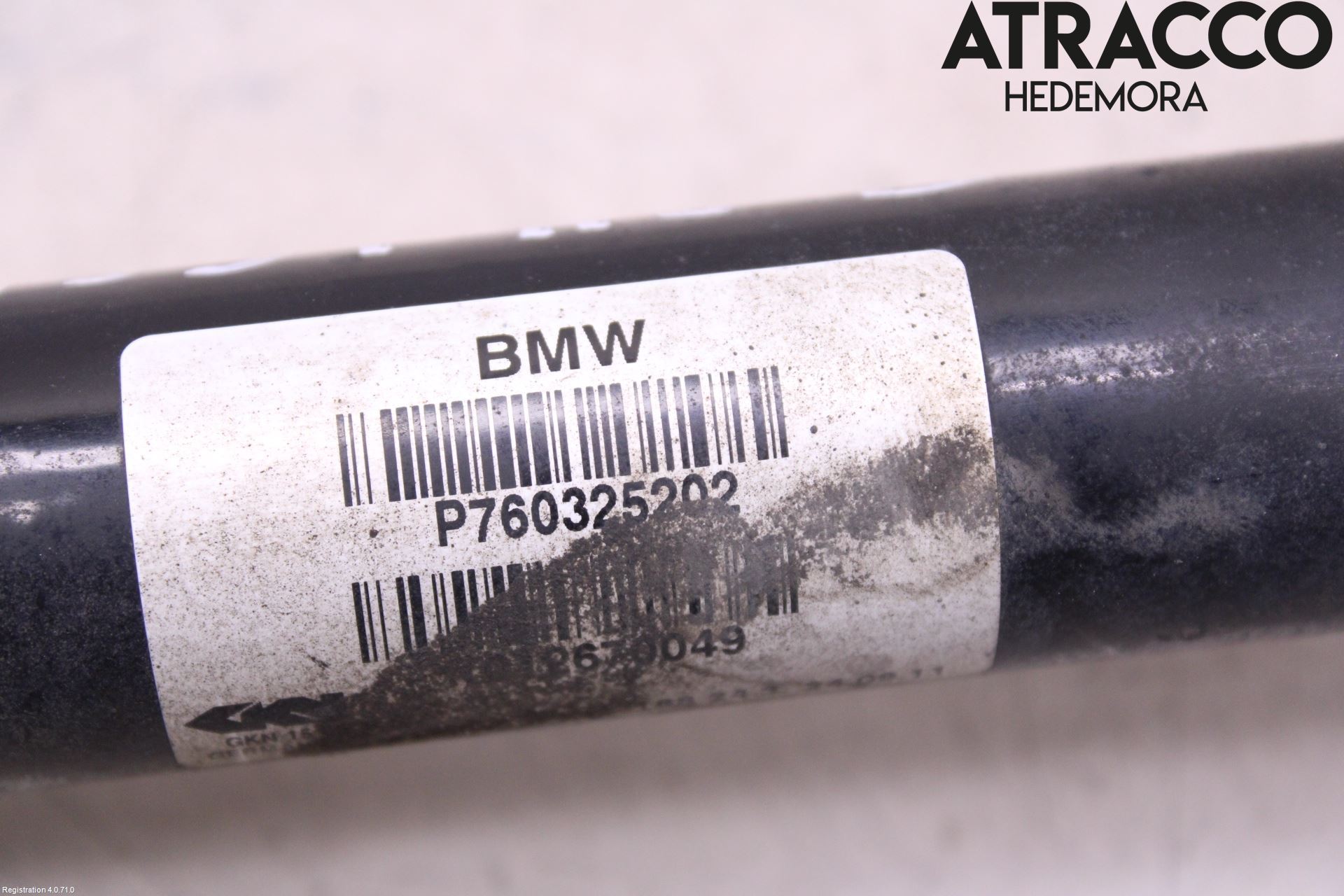 BMW X6 E71/E72   08-14 Drivaksel Bak Kompl Høyre