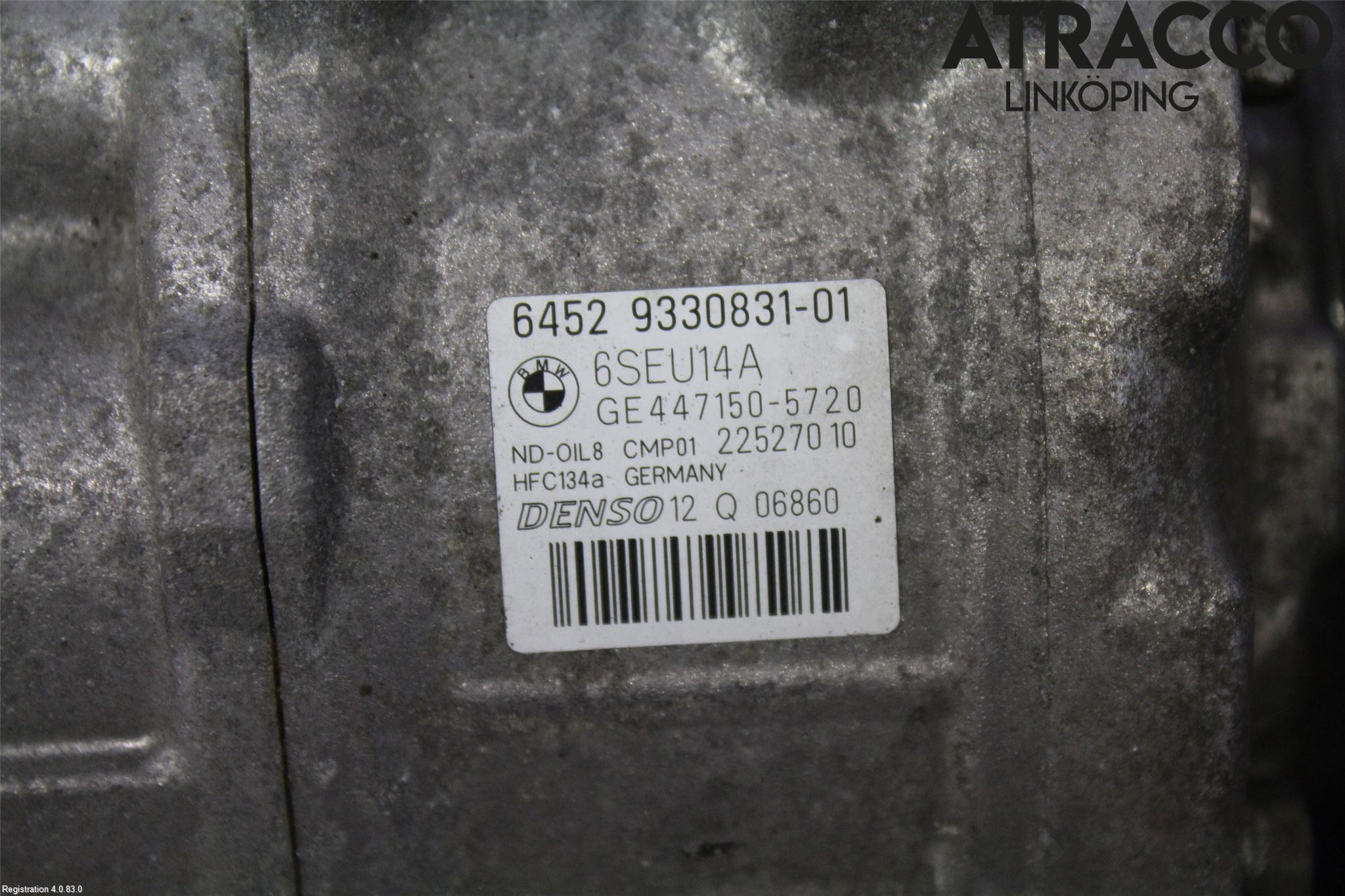 BMW 3 F30/F31/F80 12-19 Varme Ac Kompressor