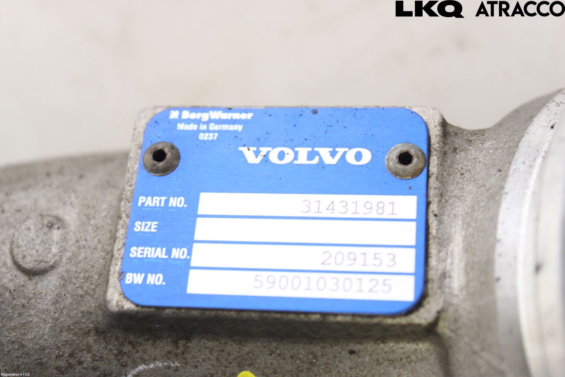 Volvo V90 17->> Intercooler Rør-Slange