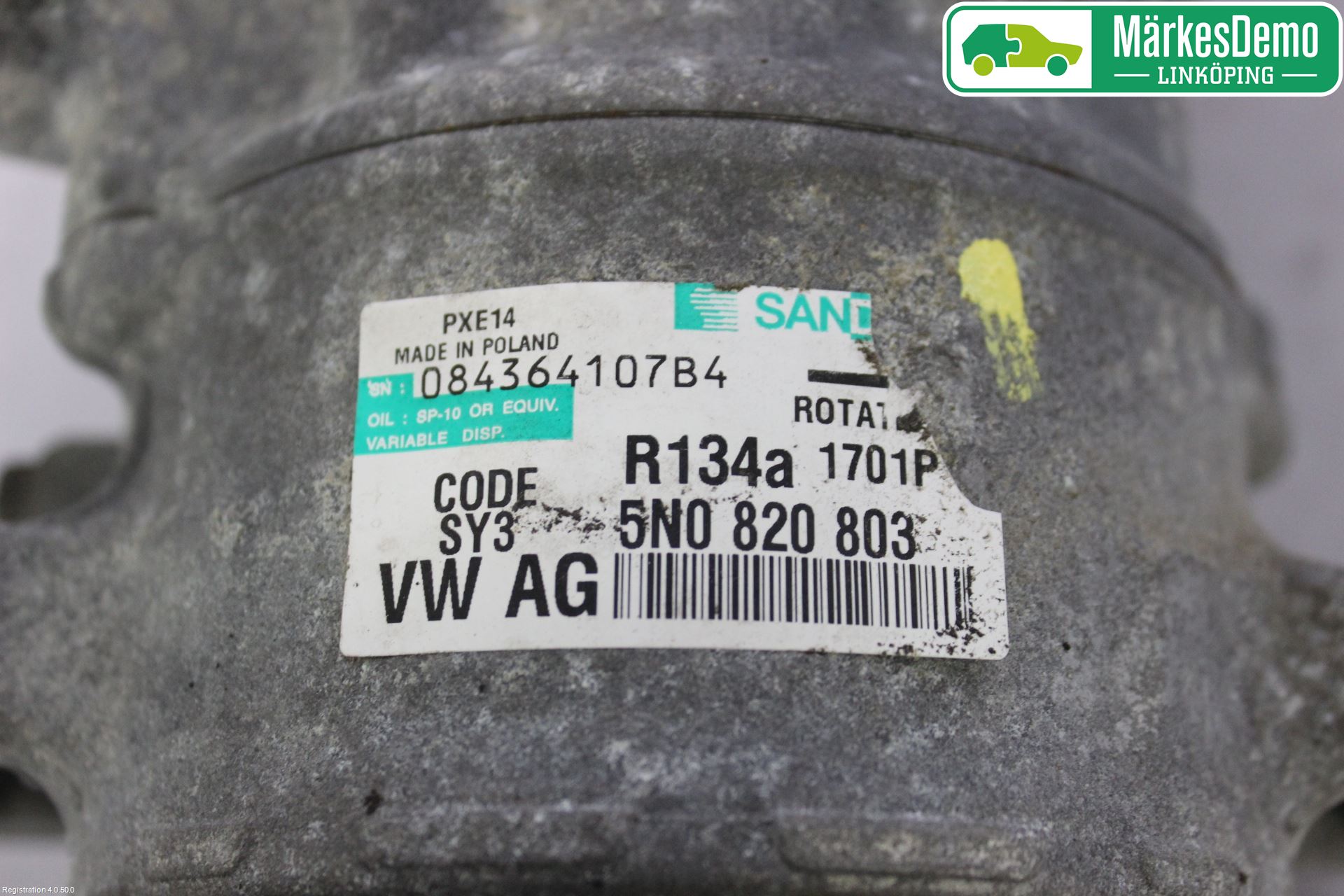 Volkswagen VW GOLF V 04-09 Varme Ac Kompressor