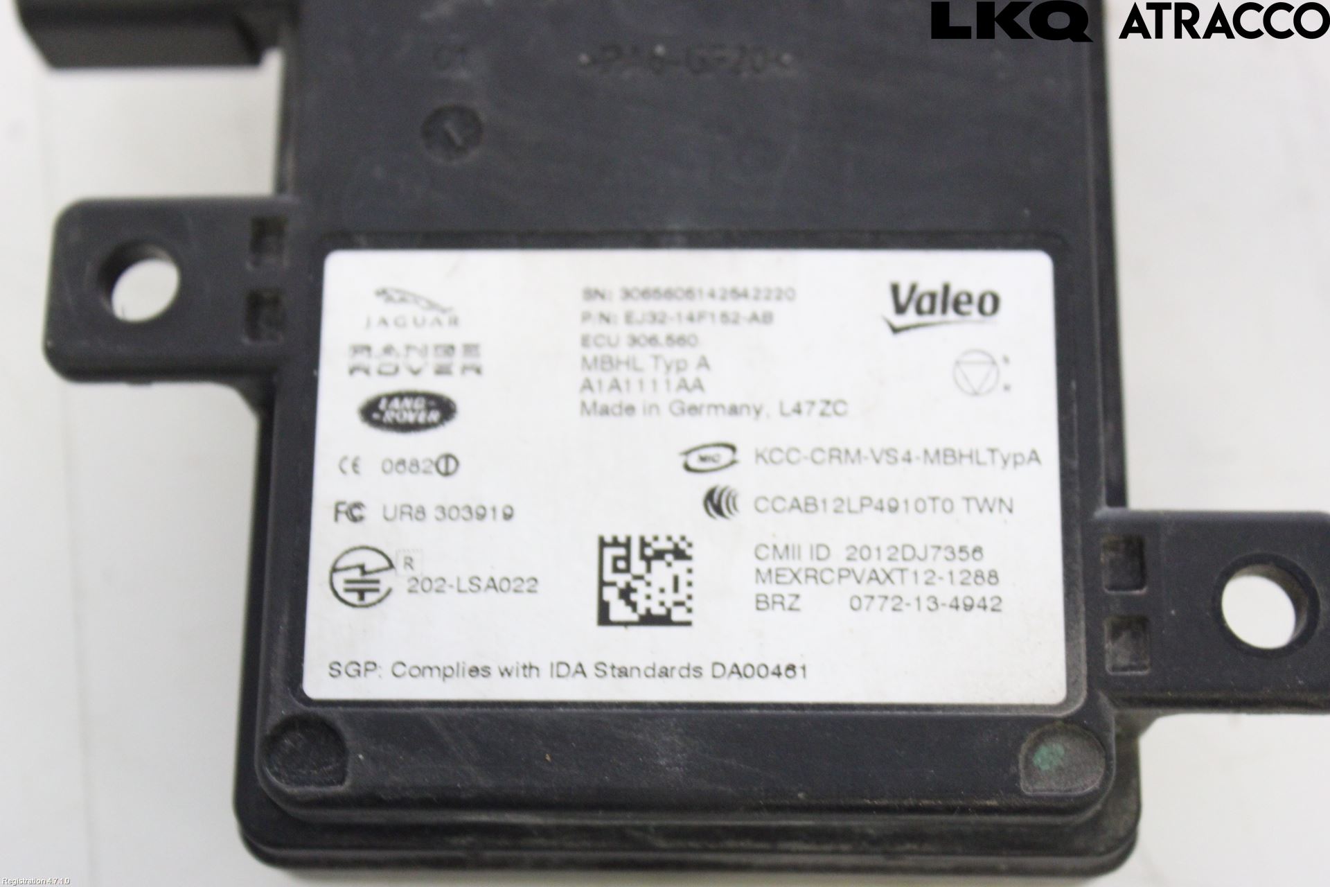 Landrover LAND ROVER RANGE ROVER EVOQUE (L538) 11-18 Sensor Kollisjonsbeskyttelse