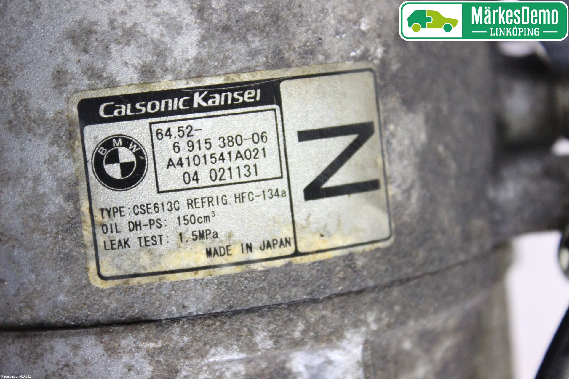 BMW 1 E87/81 5D/3D 03-11 Varme Ac Kompressor