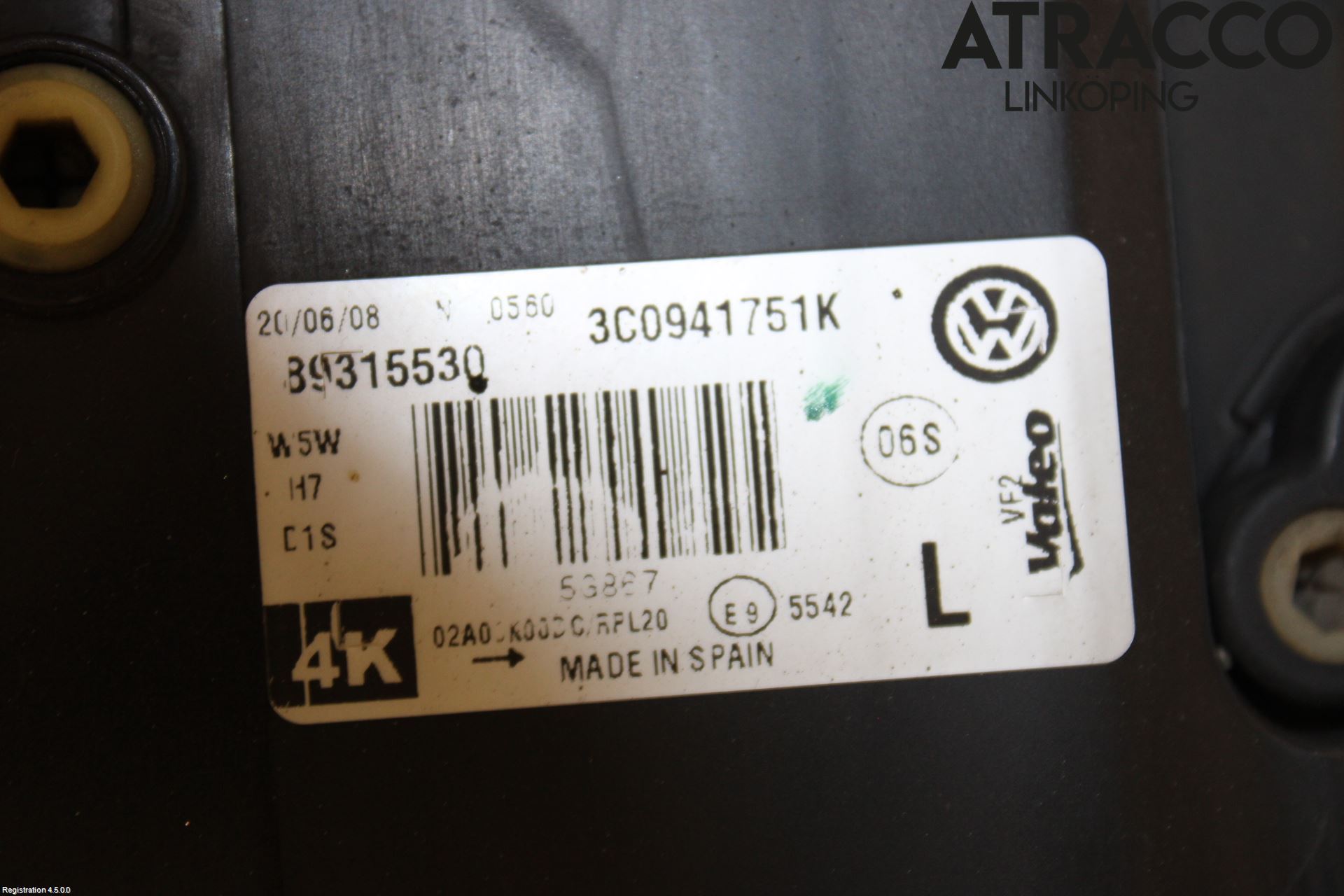 Volkswagen VW PASSAT 05-11 Frontlykt Venstre