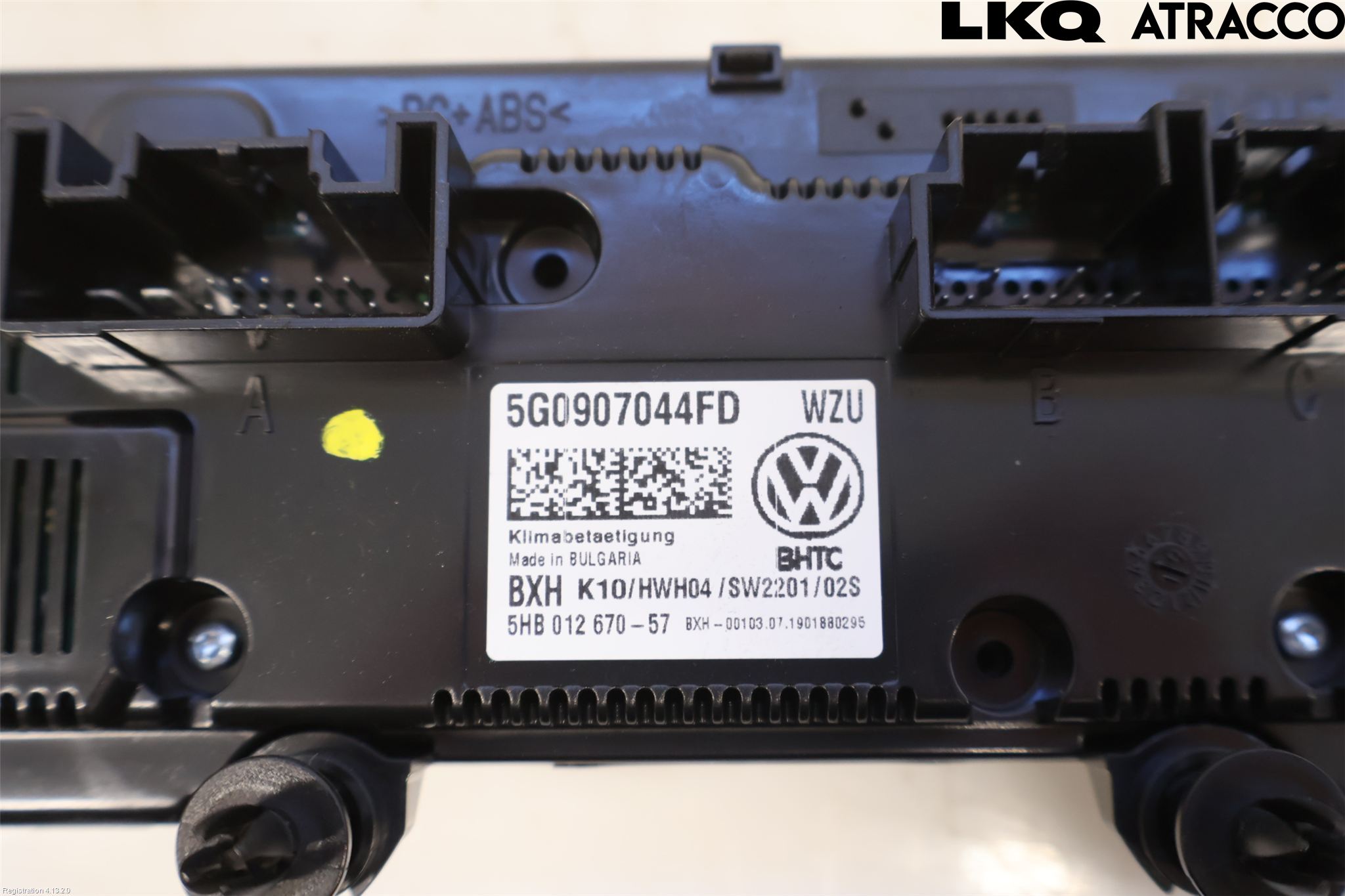 Volkswagen VW GOLF / E-GOLF VII 13-20 Varme Ac Betjening-Display