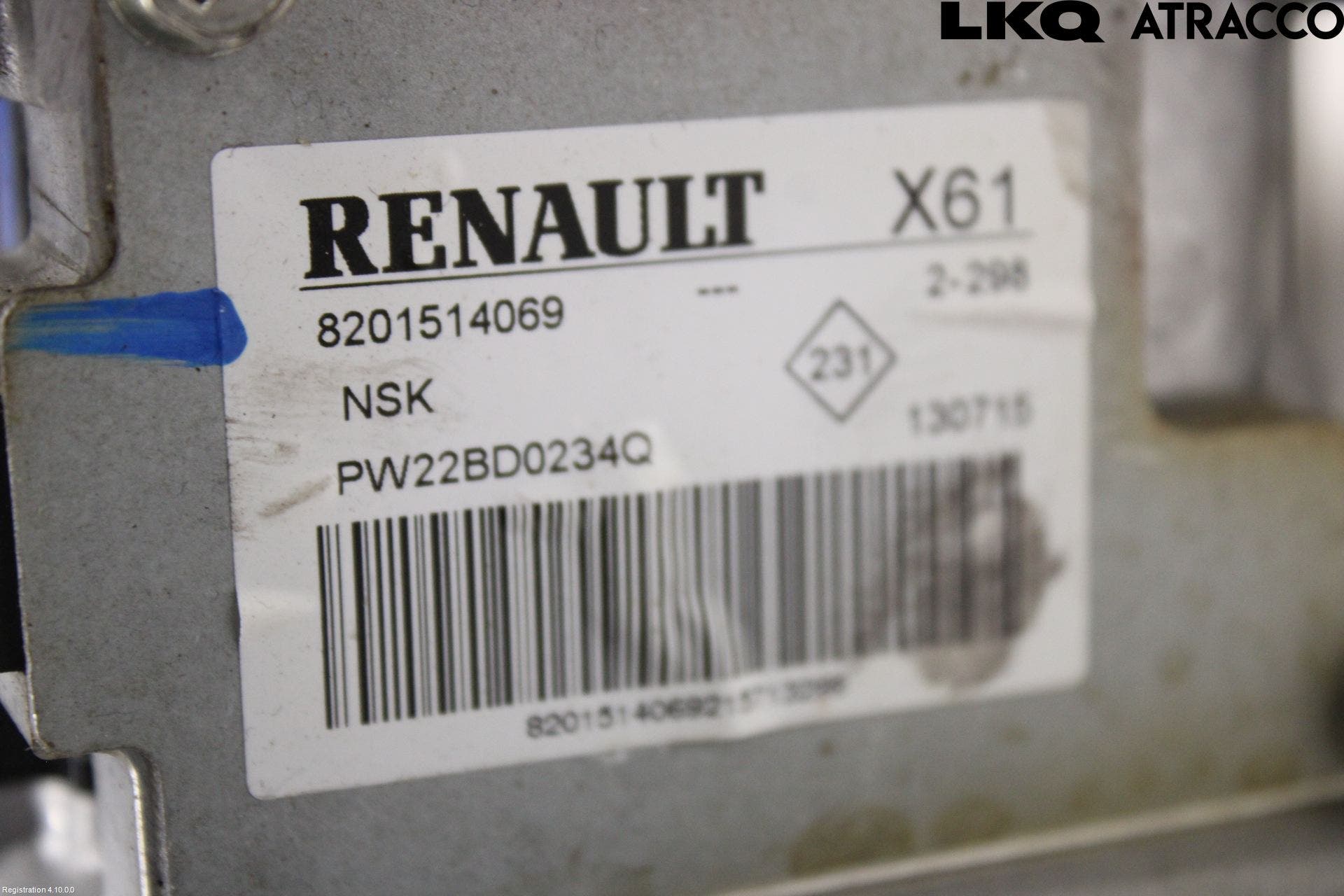 Renault KANGOO II 15-21 Rattakselaggregat Innebygd Servo