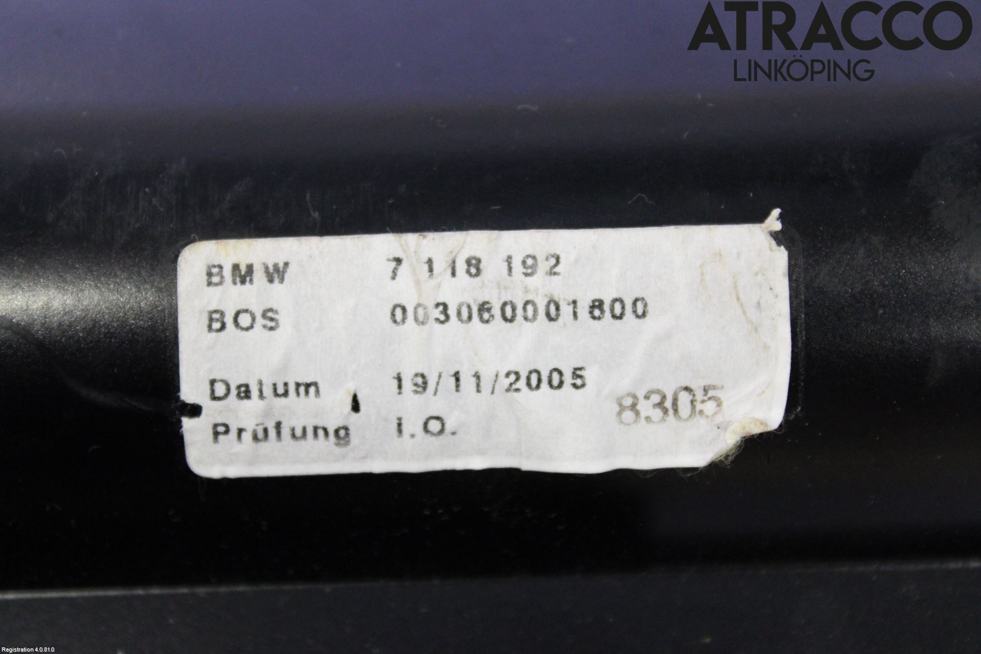 BMW 5 E60/61 Sed/Tou 02-10 Innr Innsyn Beskytelse Stv