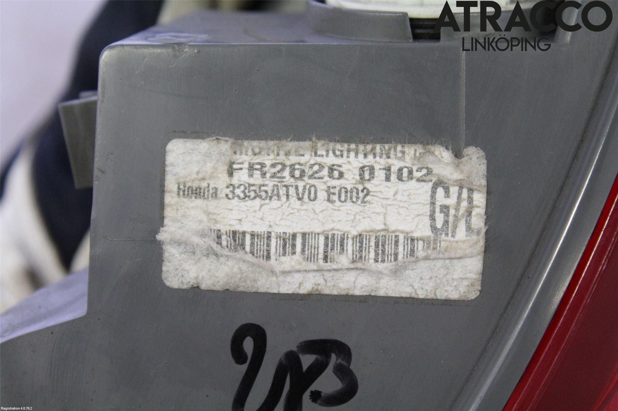 Honda CIVIC 12-16 Baklykt Venstre