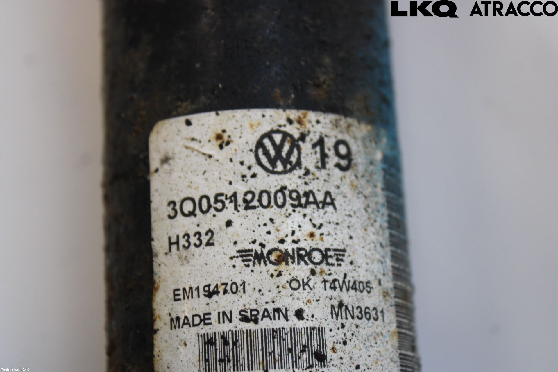 Volkswagen VW PASSAT 15-19 Støtdemper Bak