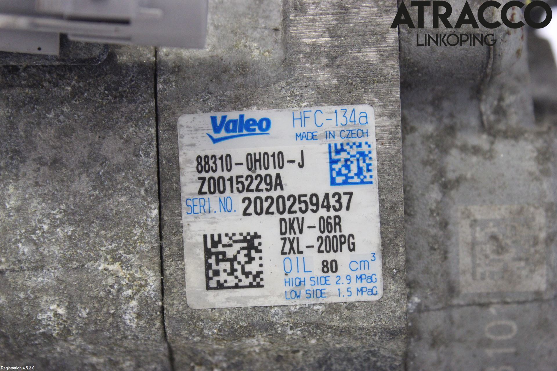 Citroen C1 06-13 Varme Ac Kompressor