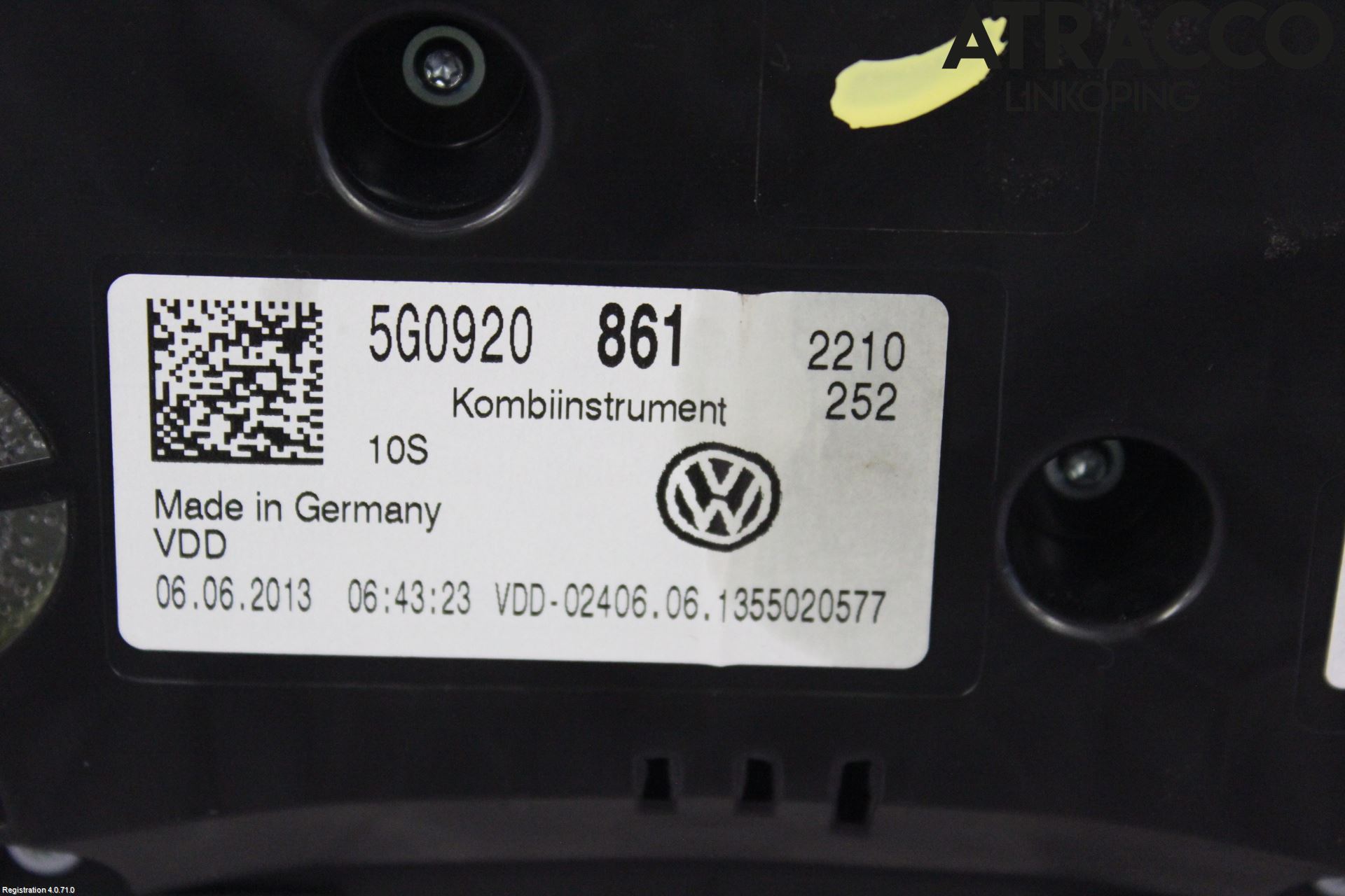 Volkswagen VW GOLF / E-GOLF VII 13-20 Instr Kombinert