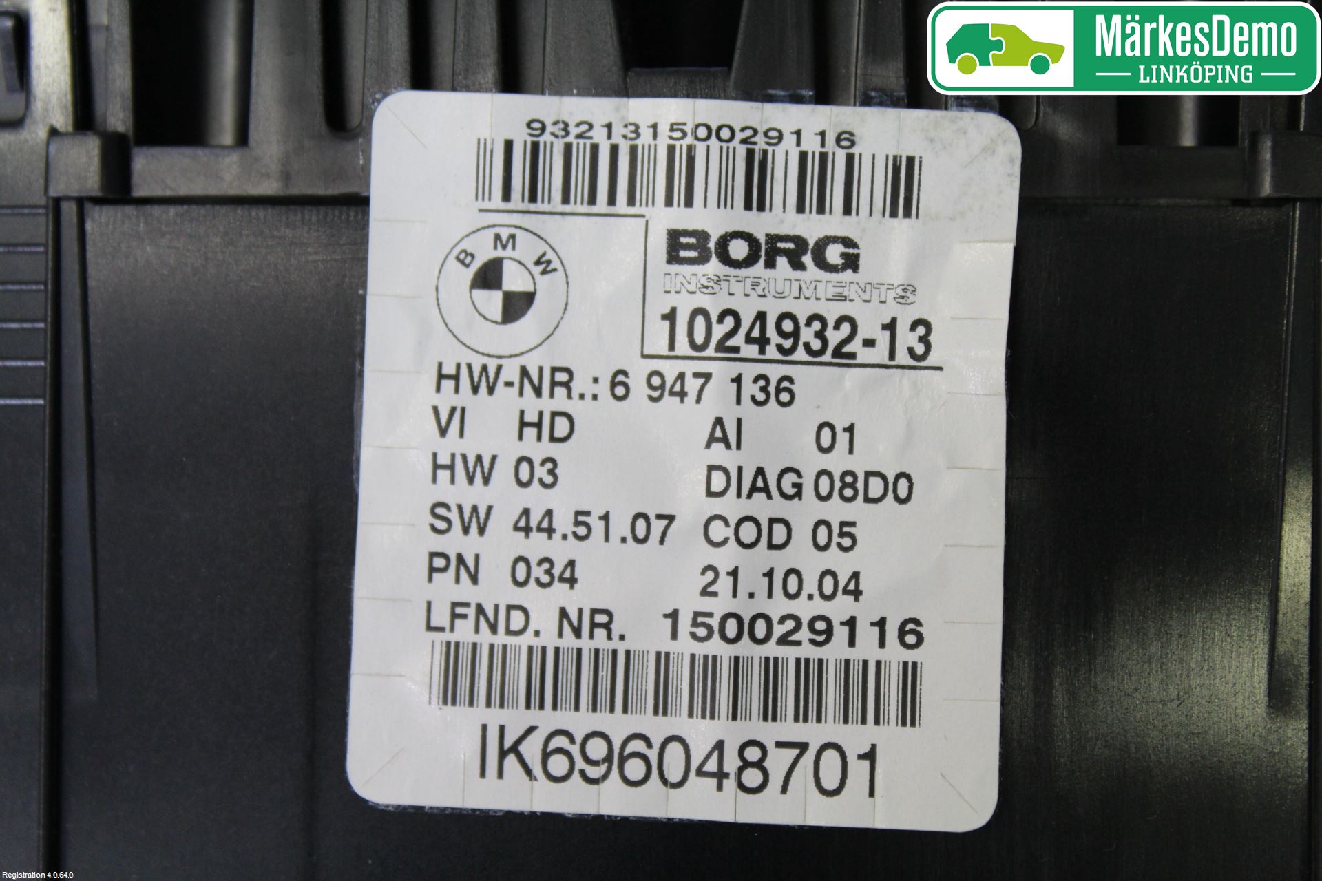 BMW 1 E87/81 5D/3D 03-11 Instr Kombinert
