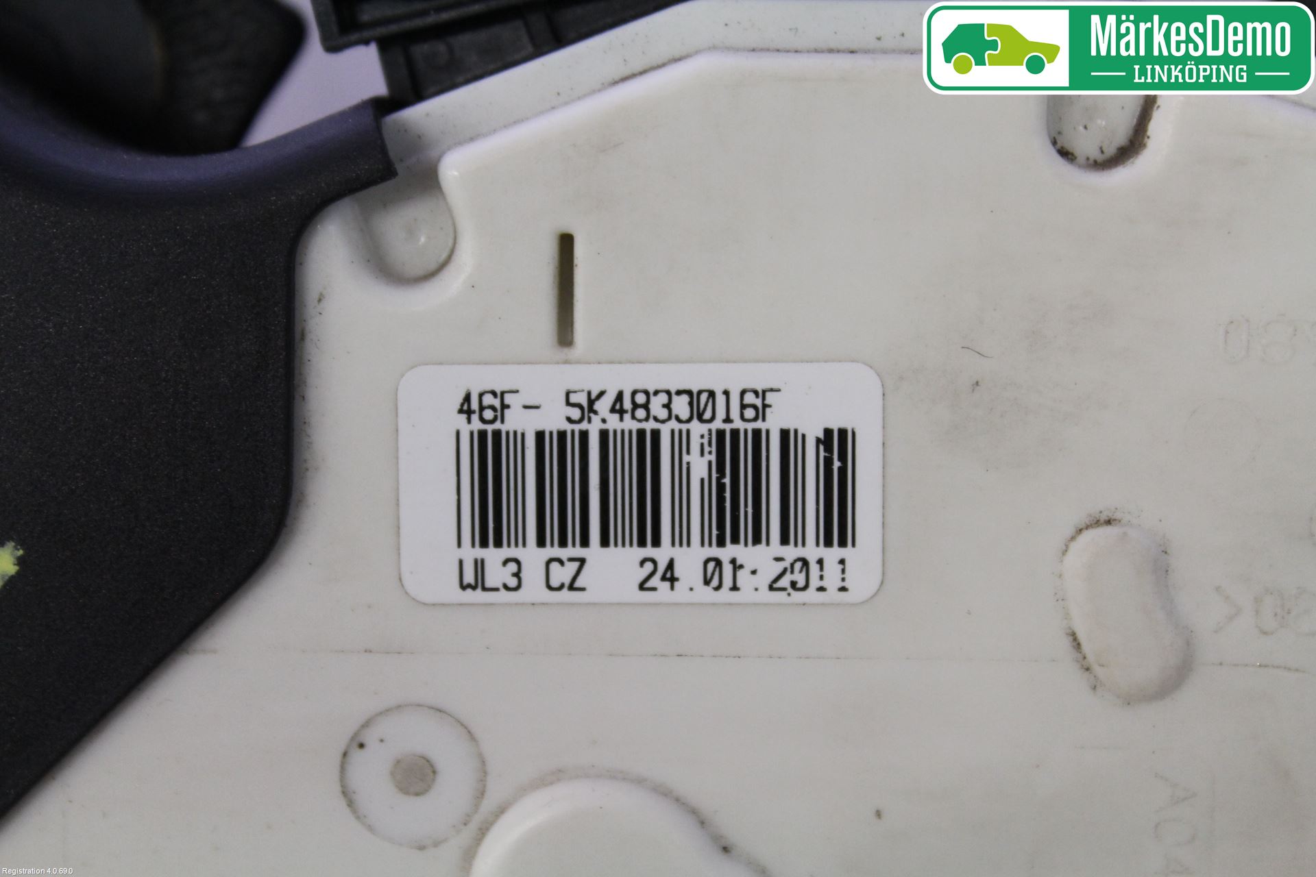 Volkswagen VW POLO 10-17 Dørlås - Låsekasse
