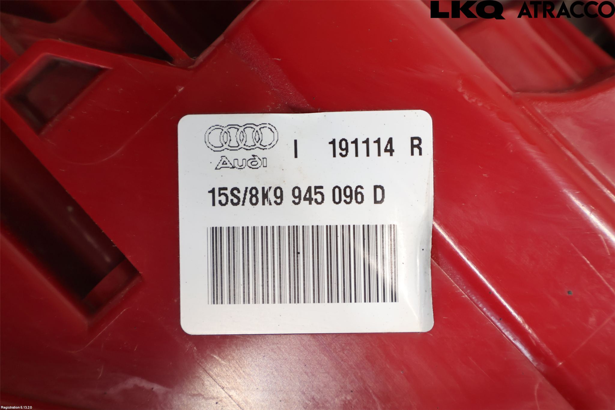Audi A4 12-15 Baklykt Høyre