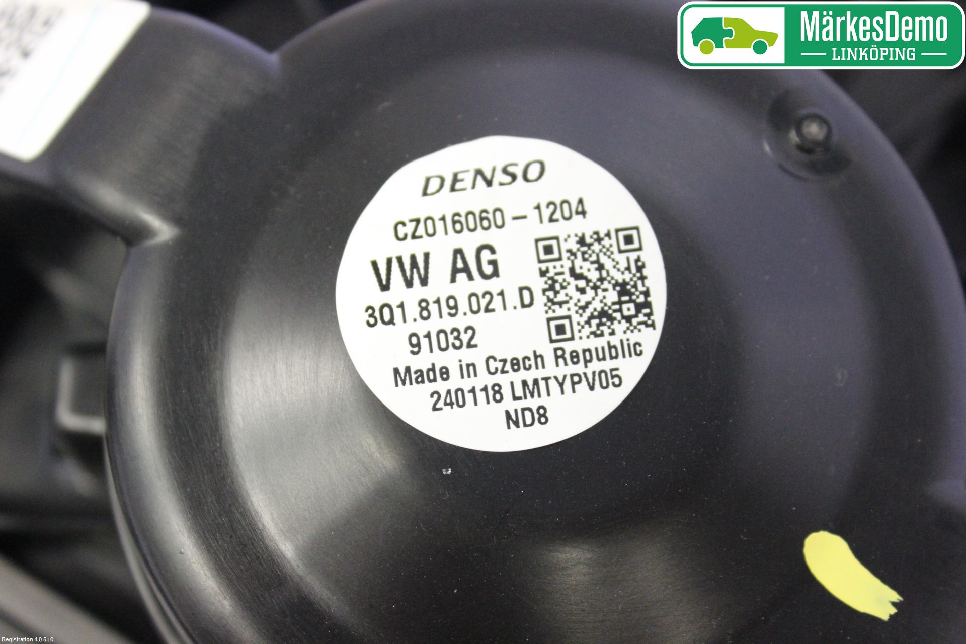 Volkswagen VW PASSAT 15-19 Varmeapparat Viftemotor