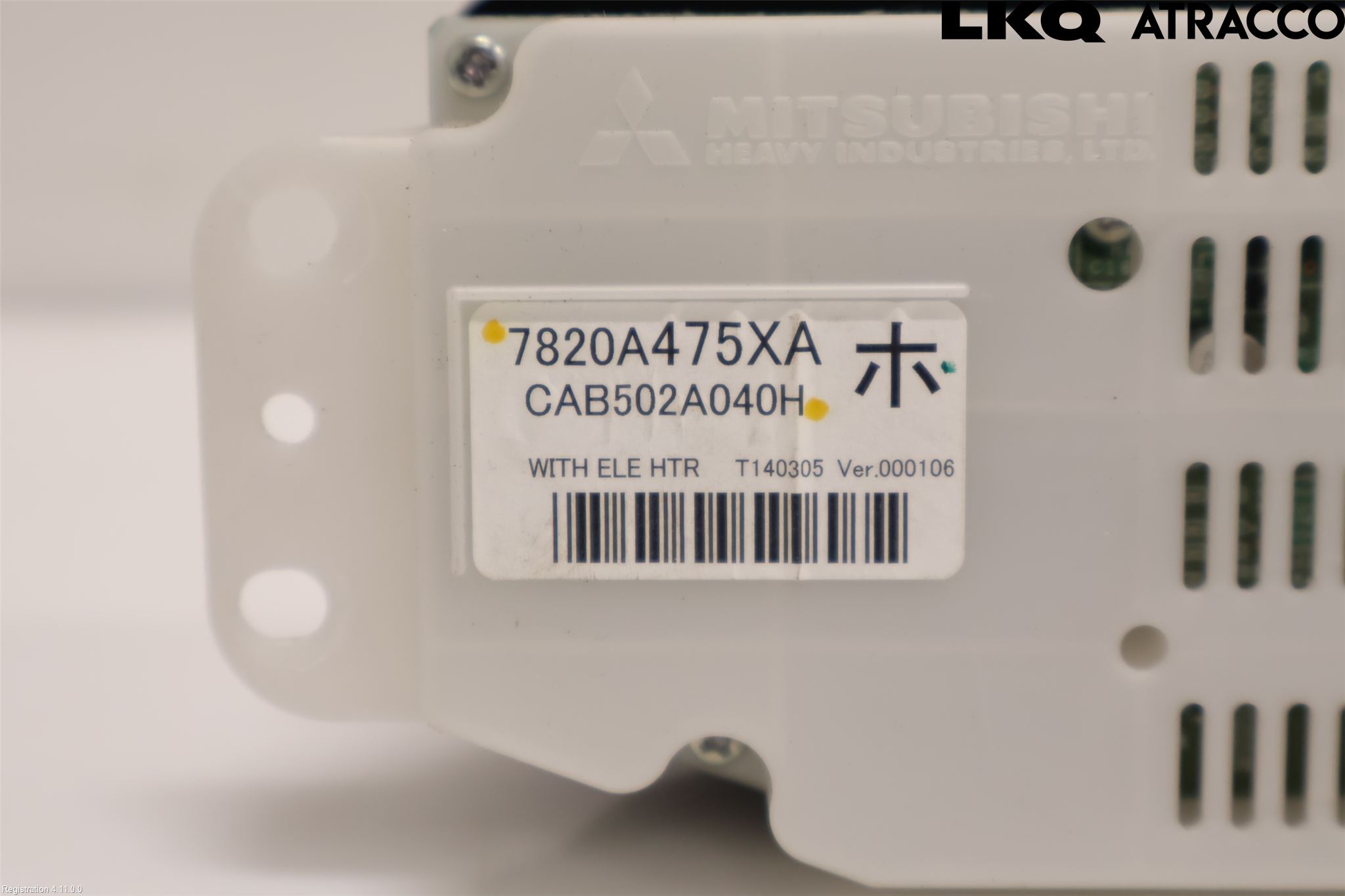 Mitsubishi OUTLANDER 13-21 Varme Ac Betjening-Display